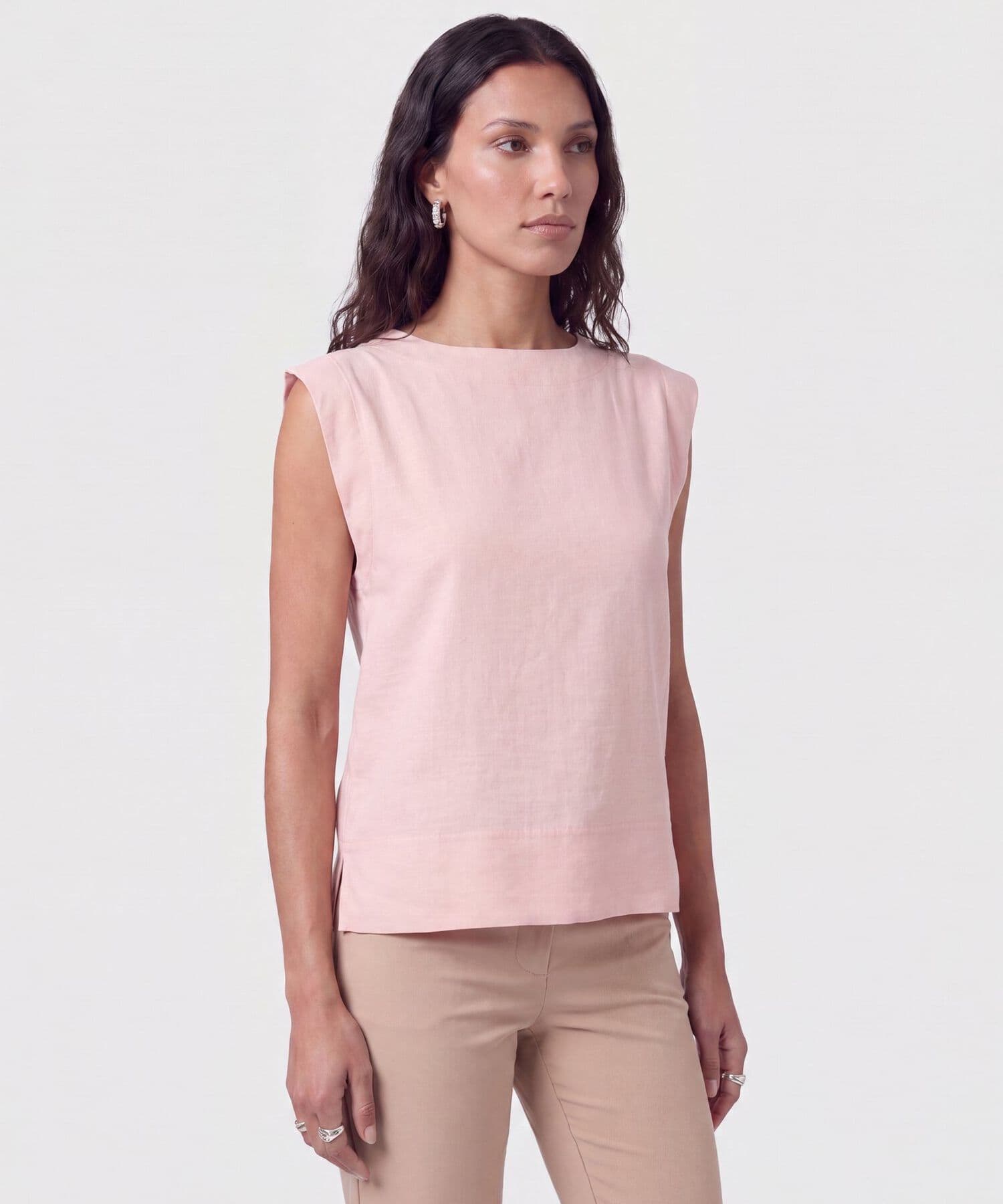 Blusa Solana Natural rosa empolvado para mujer, vista principal