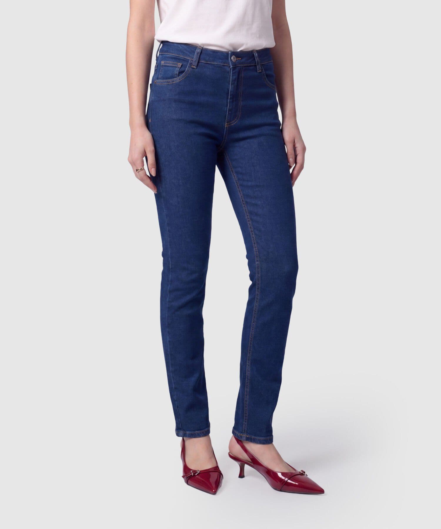 Jean Horizonte Fluido azul marino para mujer, vista principal