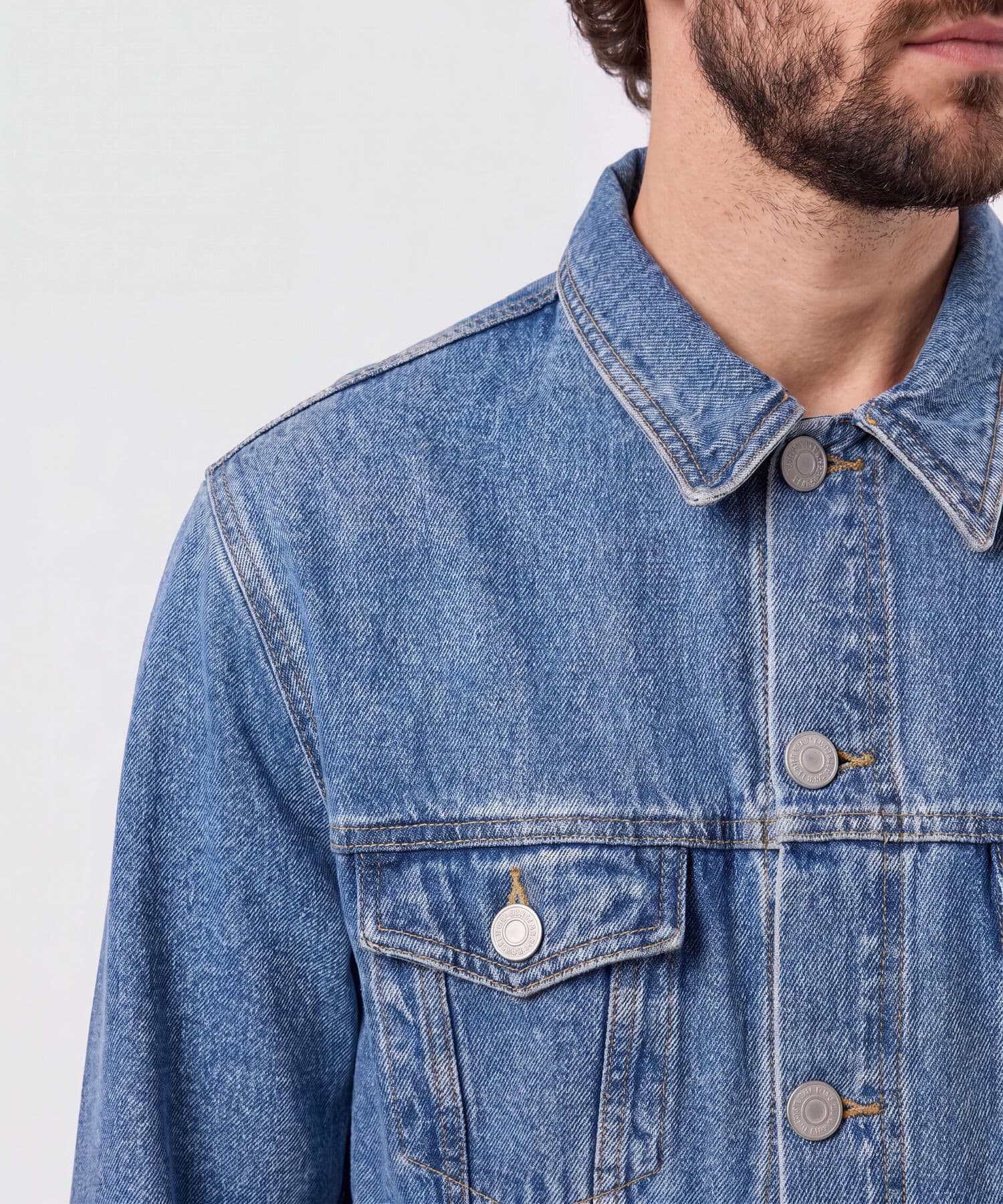 Chaqueta Litoral Contemporáneo azul marino para hombre, vista 3