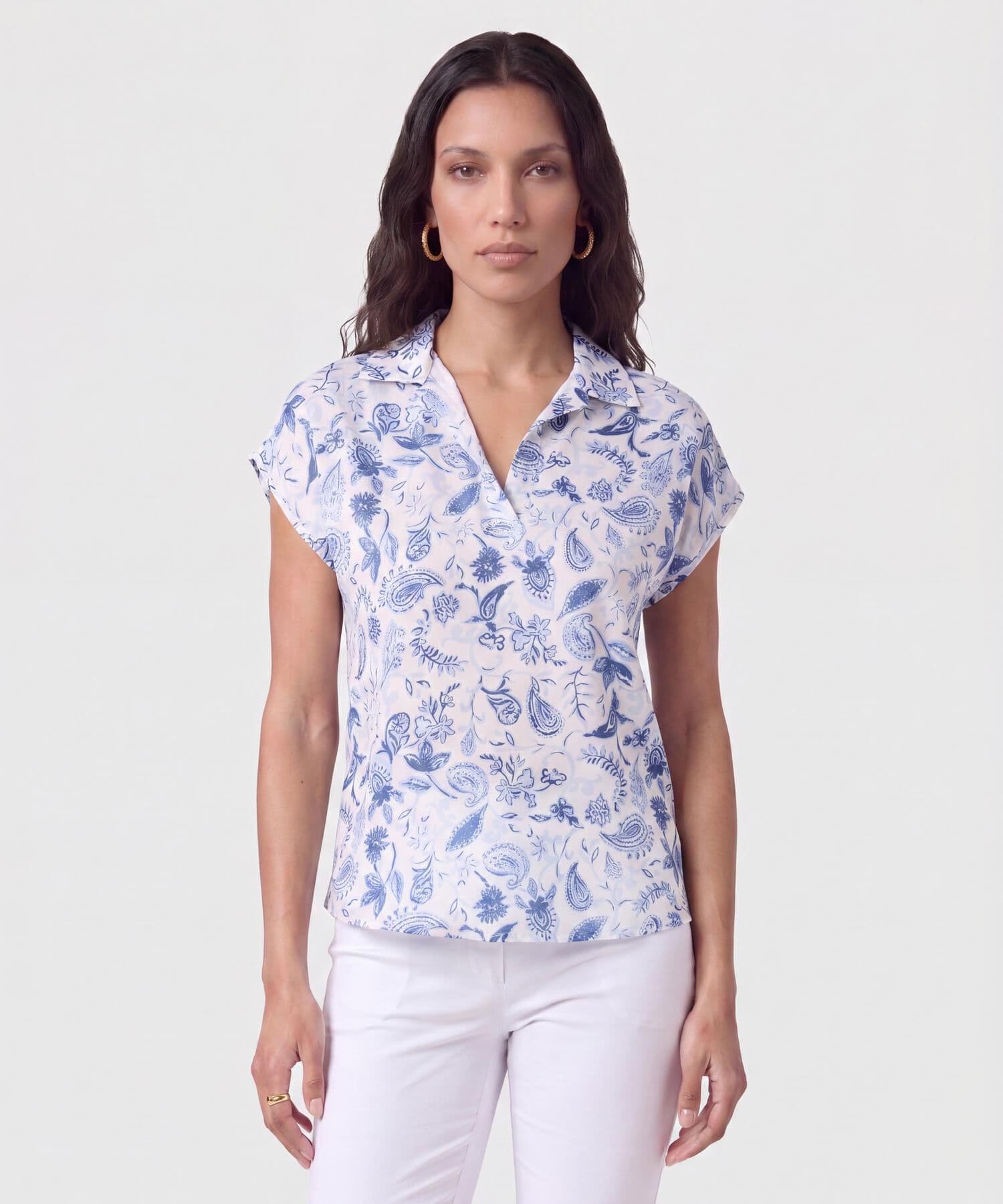 Blusa Río Sastre azul marino para mujer, vista principal