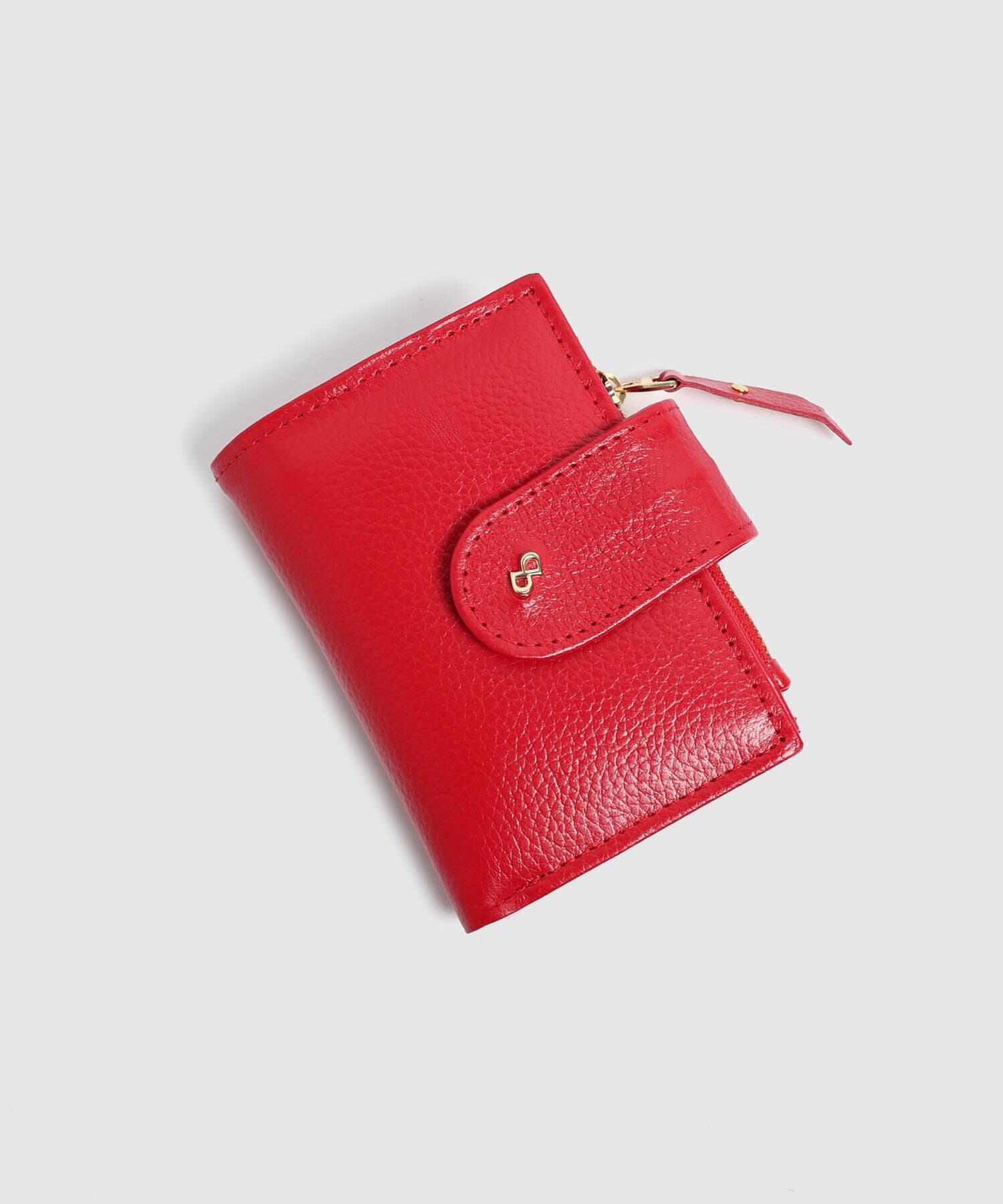 Billetera Elisa Fluido rojo granada para mujer, vista 3