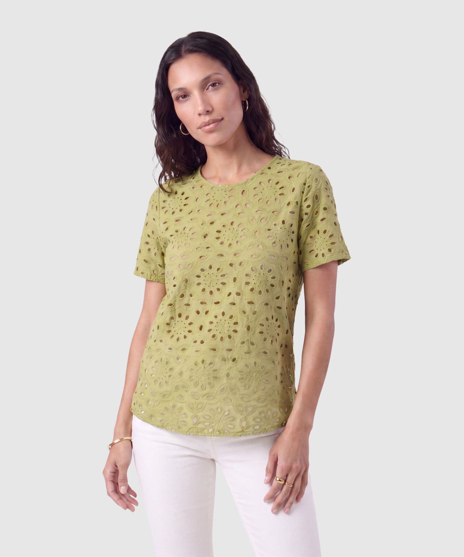 Blusa Litoral Urbano verde oliva para mujer, vista principal