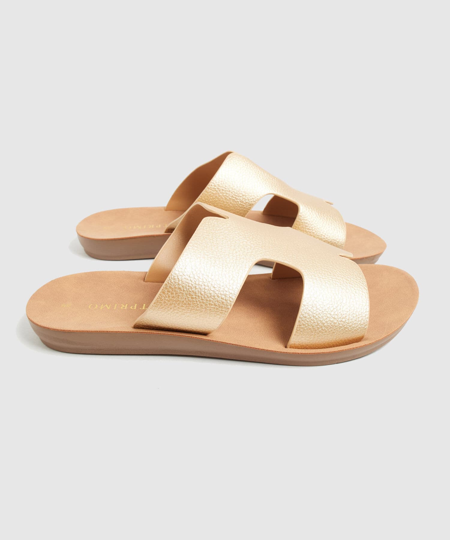 Sandalia Sierra Sastre dorado para mujer, vista 2
