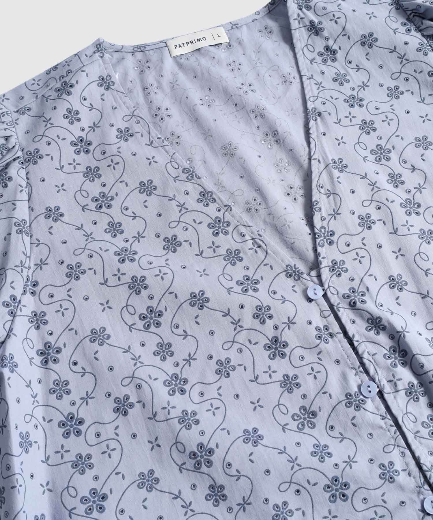 Blusa Horizonte de Ciudad azul marino para mujer, vista 2