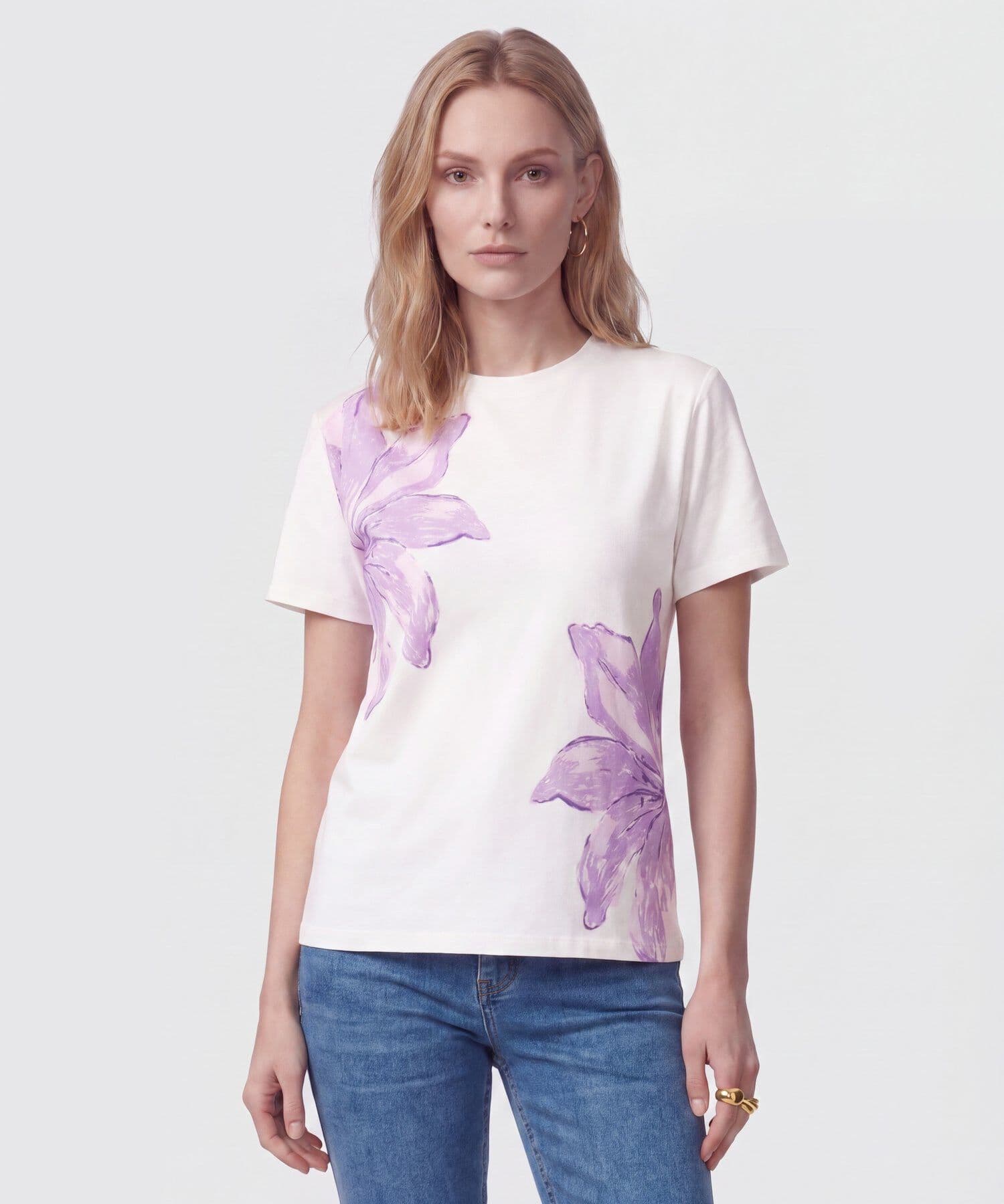 Camiseta Lumbre Edición Lino blanco para mujer, vista principal