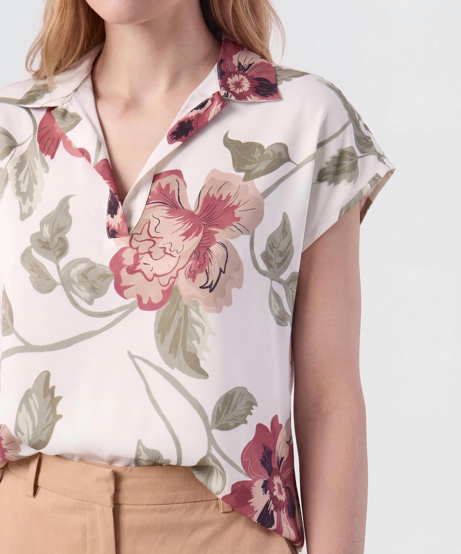 Blusa Dalia Esencial blanco para mujer, vista 3
