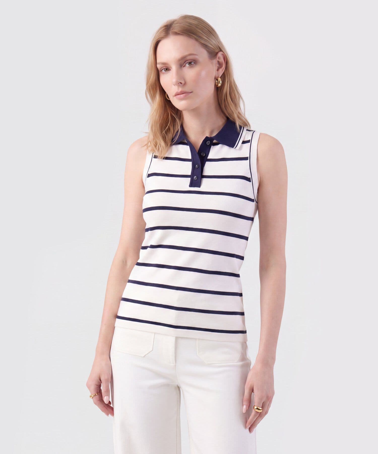 Polo Granada Urbano blanco para mujer, vista principal