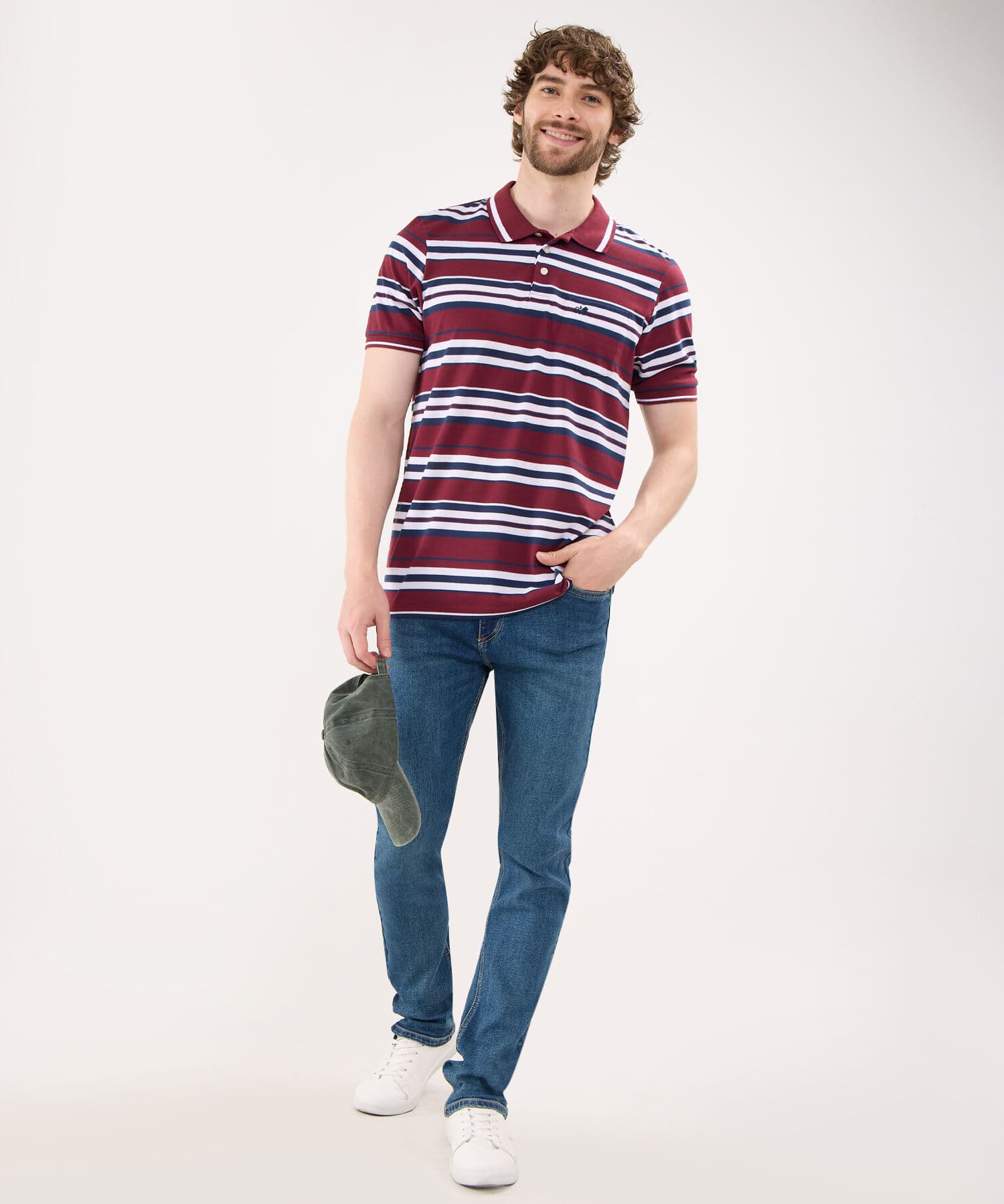 Jean Cobalto Esencial azul marino para hombre, vista 2