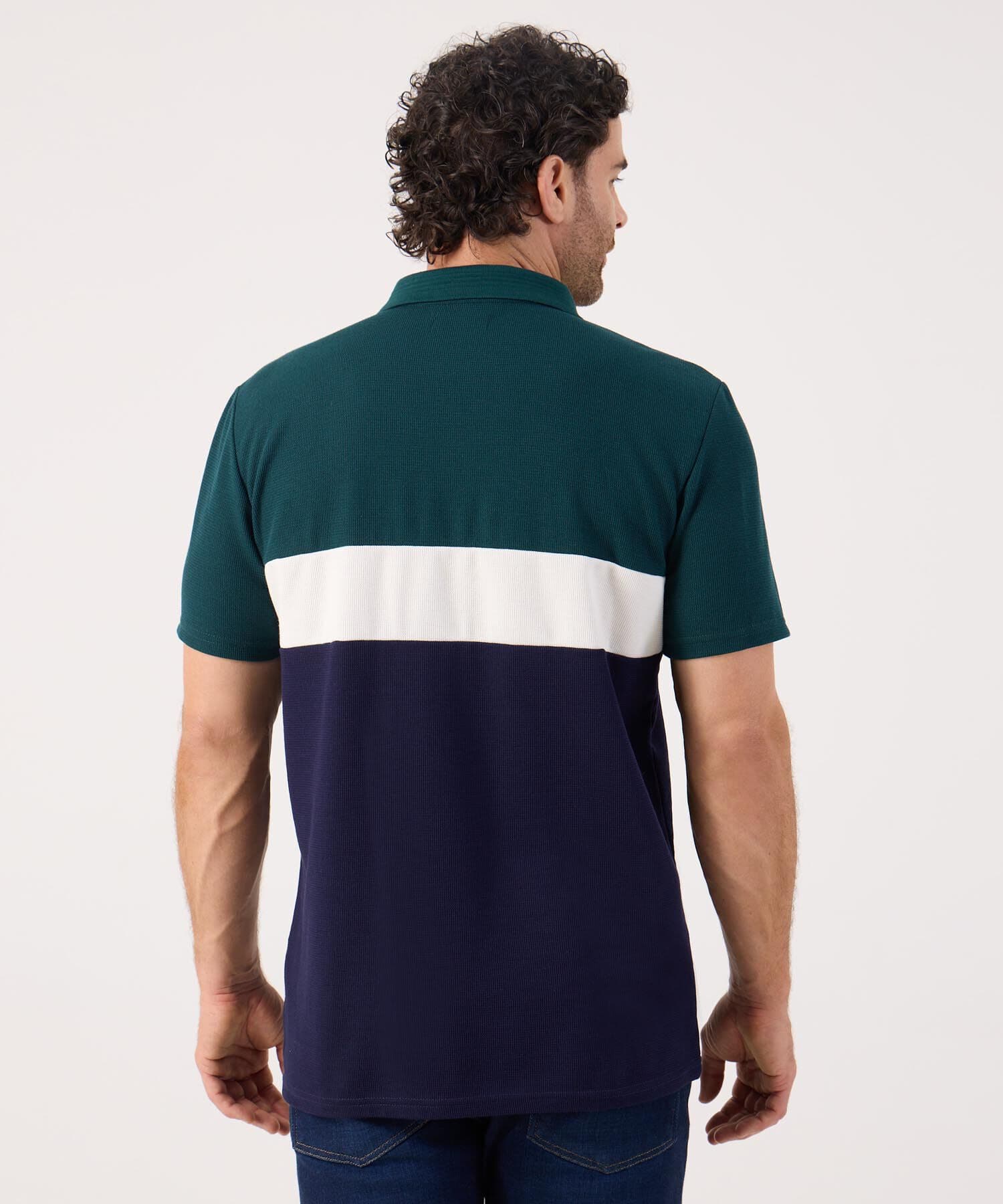 Polo Lumbre Clásico verde oliva para hombre, vista 4