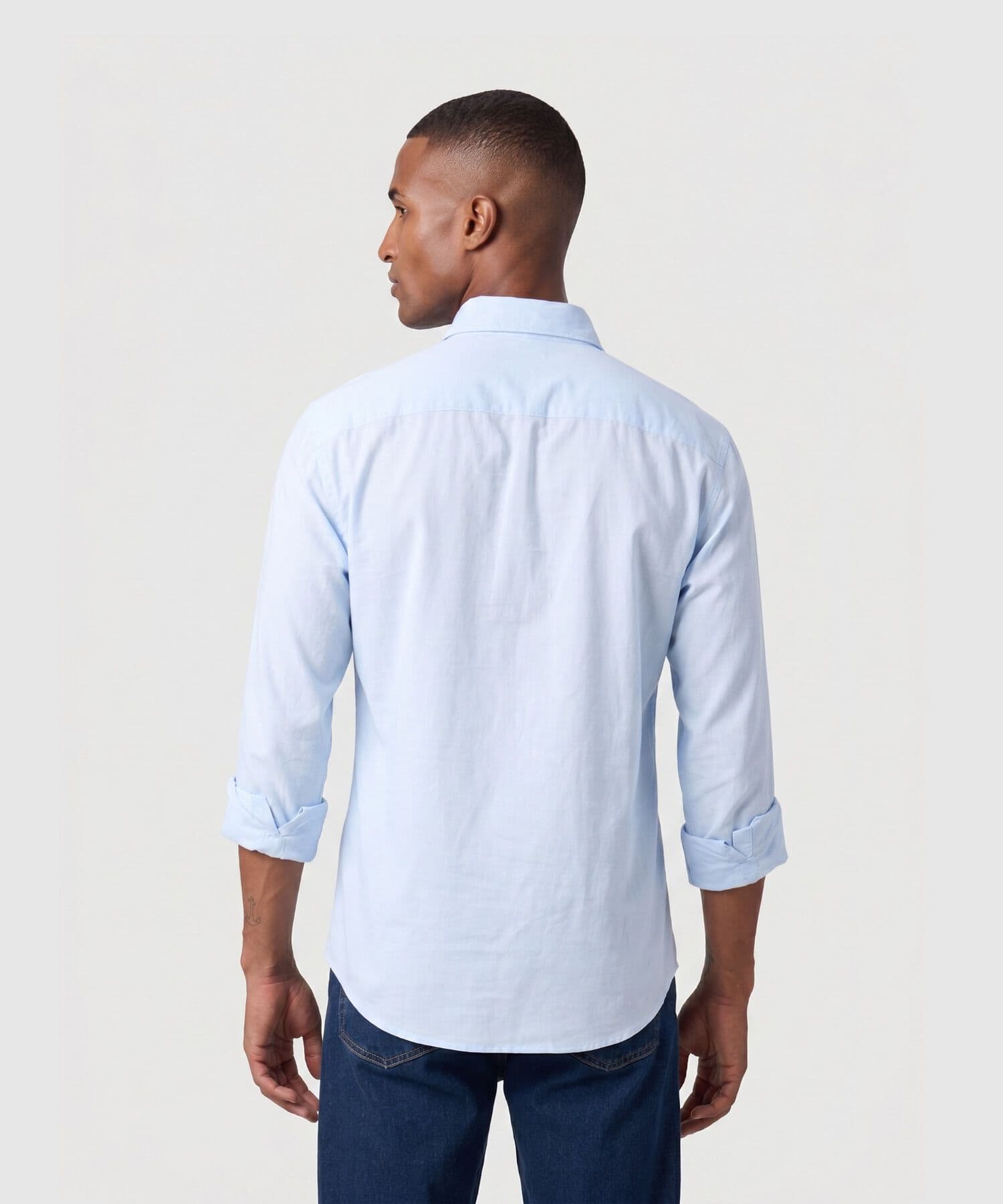 Camisa Serena Clásico azul marino para hombre, vista 4