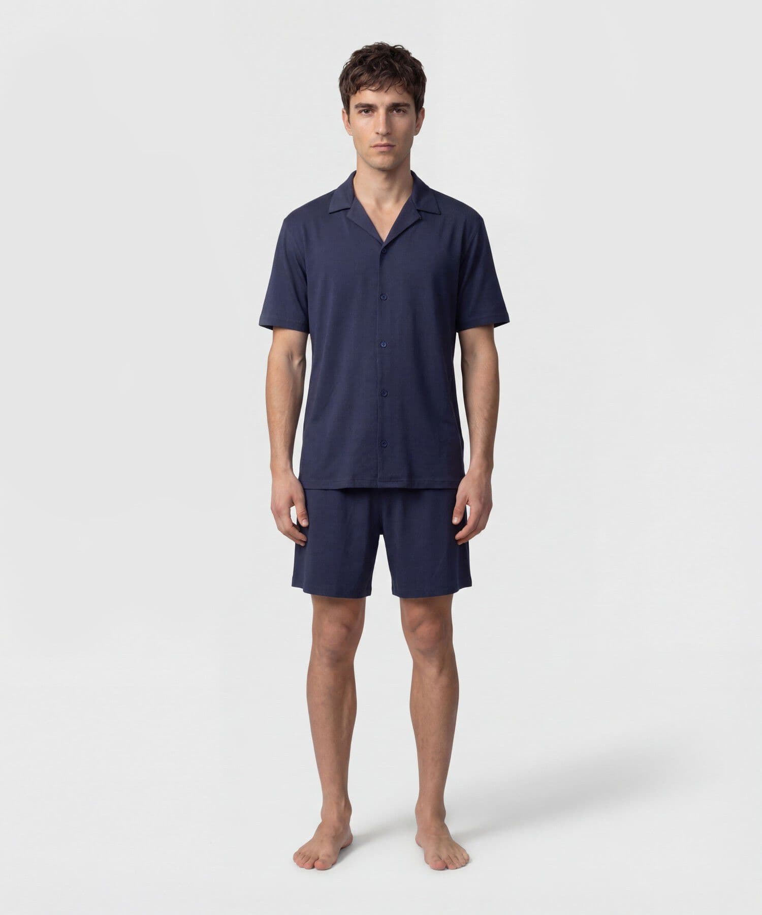 Pijama Renata Minimalista azul marino para hombre, vista 2
