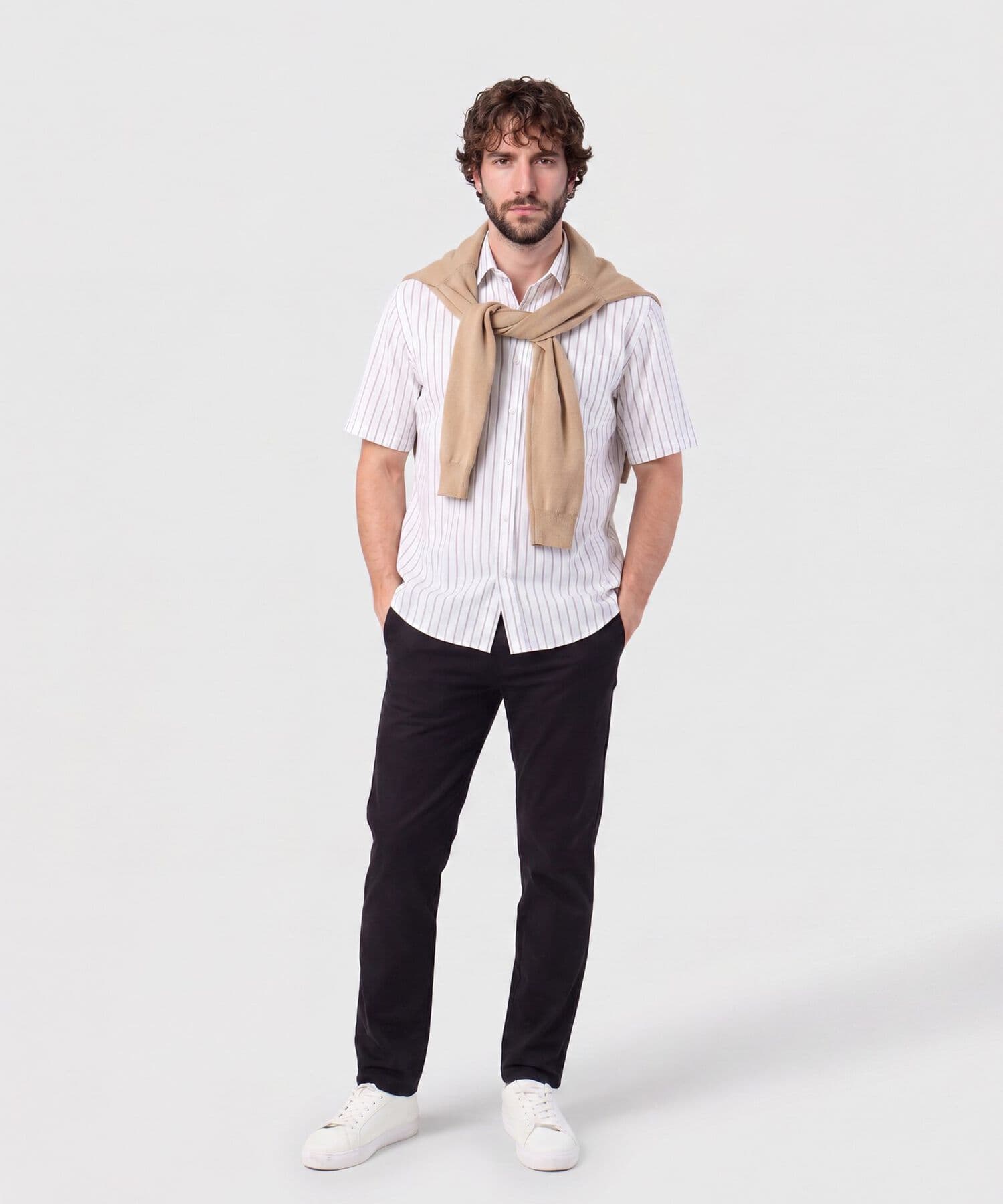 Camisa Jacaranda de Día blanco para hombre, vista 2