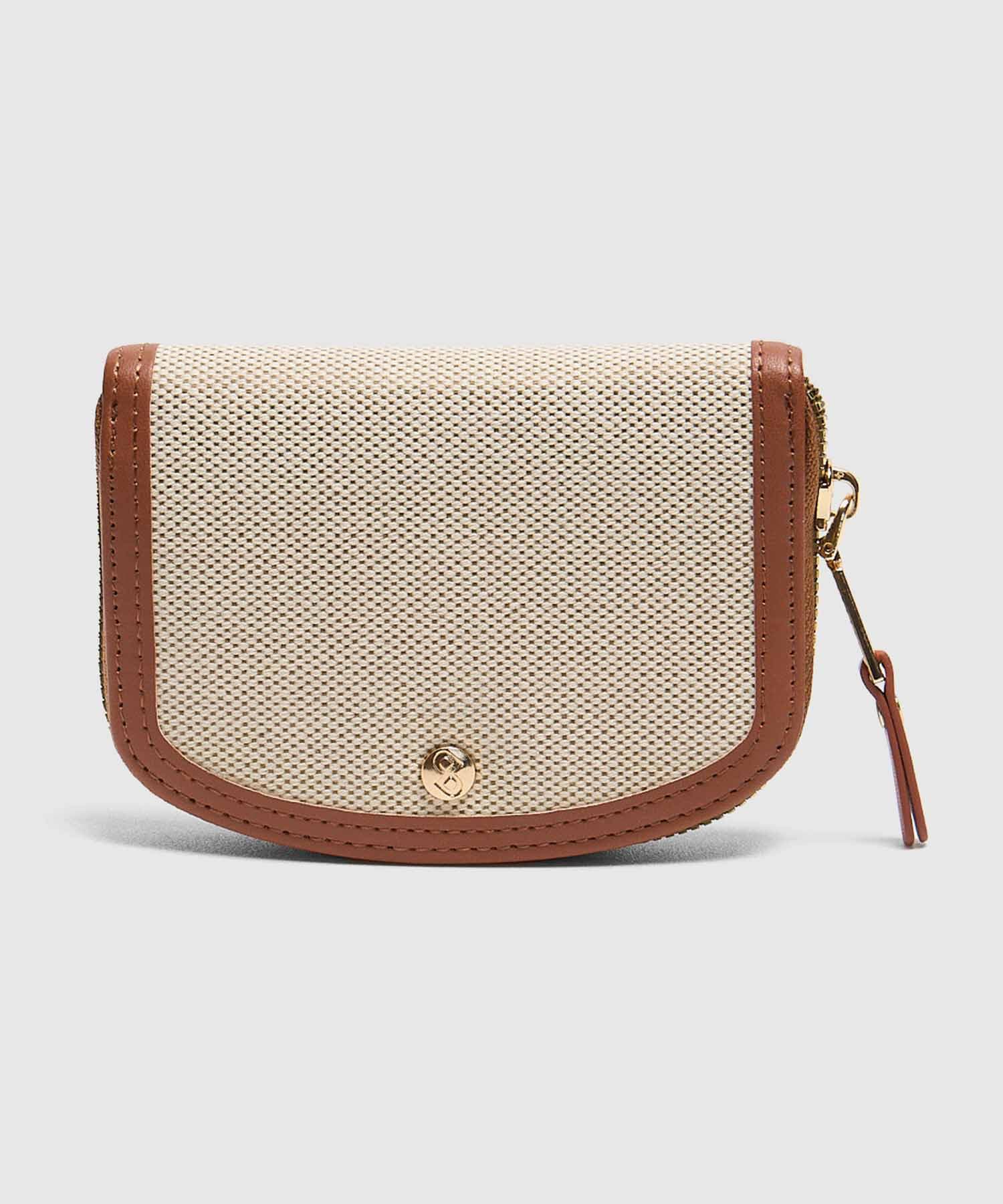 Billetera Coral de Día café para mujer, vista principal