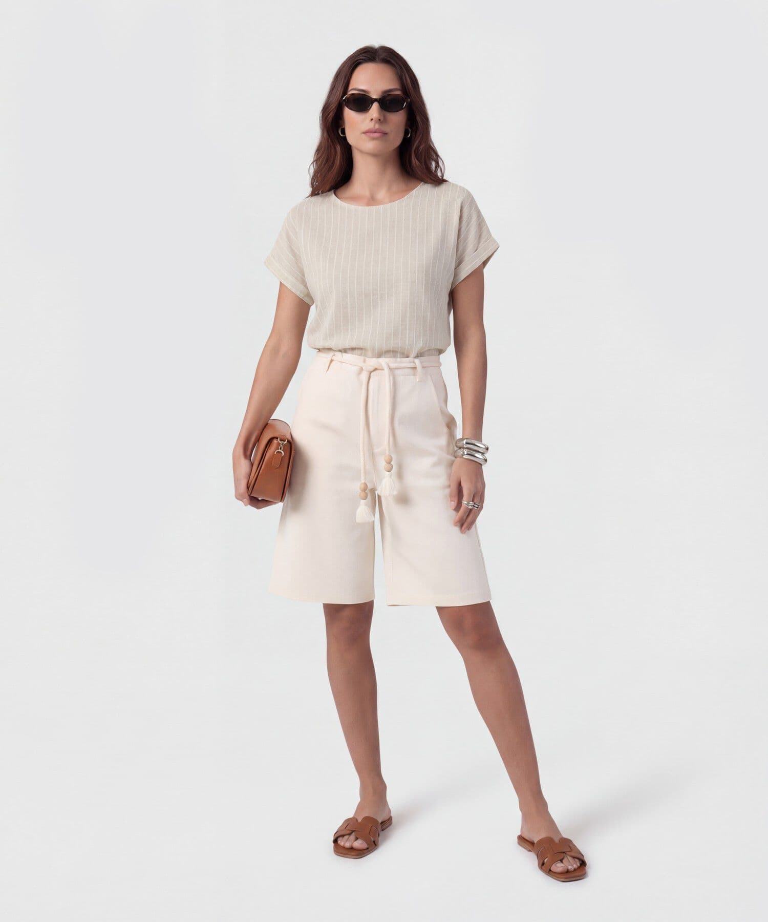 Bermuda Cauce Edición Índigo blanco para mujer, vista 2