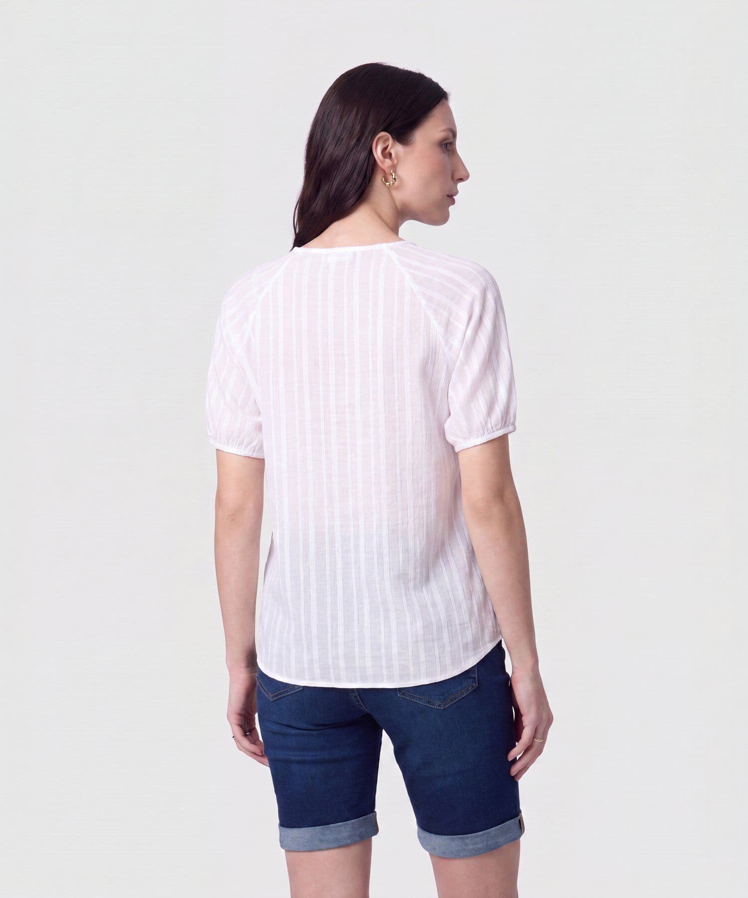 Blusa Lumbre Esencial blanco para mujer, vista 4