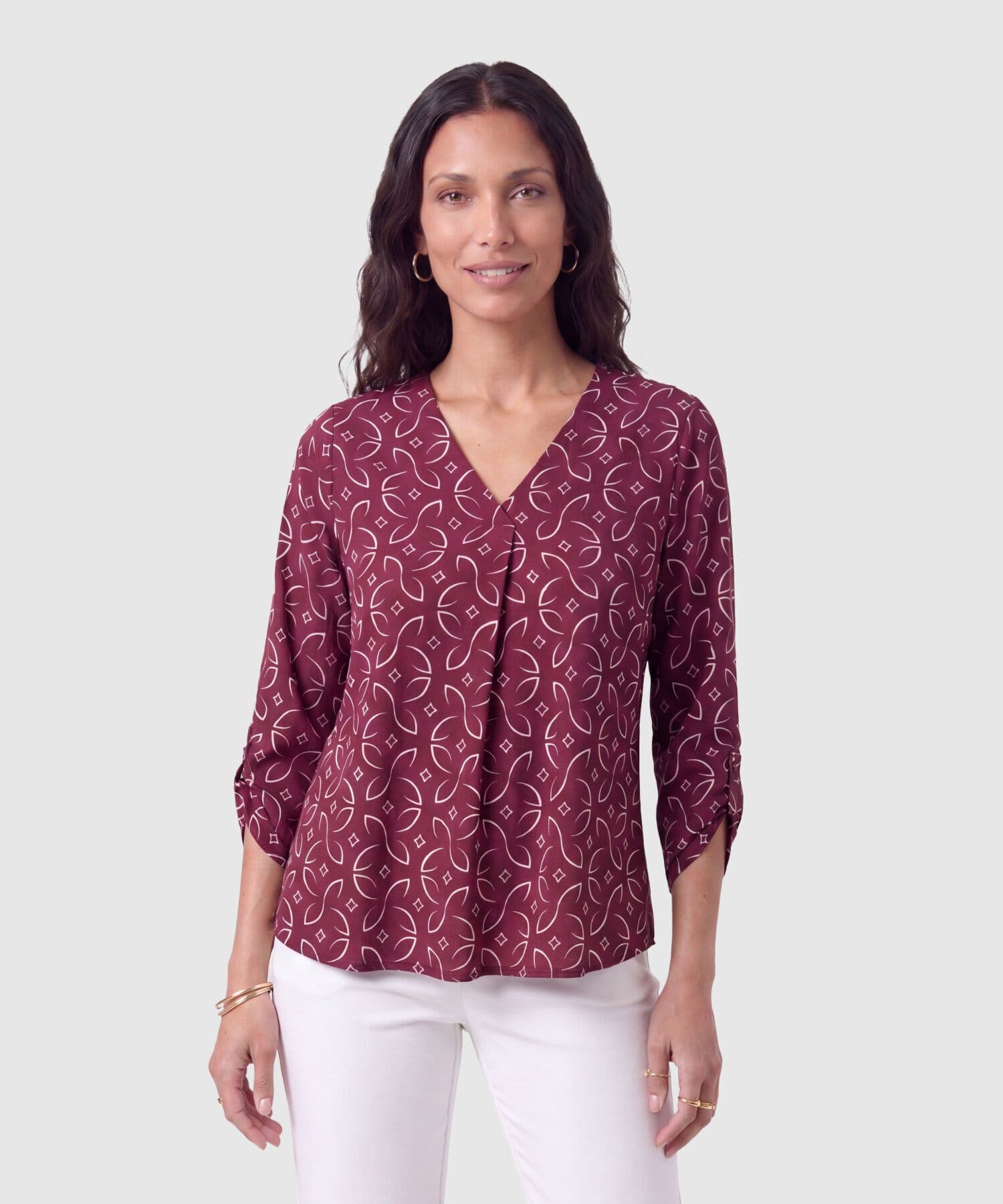 Blusa Amalia Contemporáneo marfil para mujer, vista principal