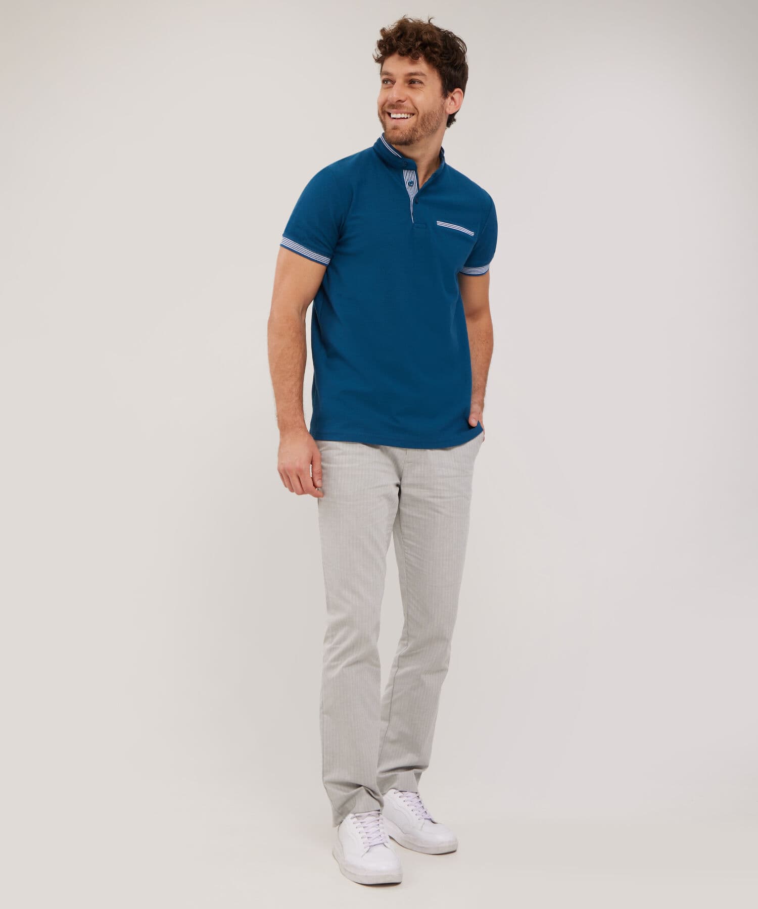 Polo Jacaranda Sastre verde oliva para hombre, vista 4