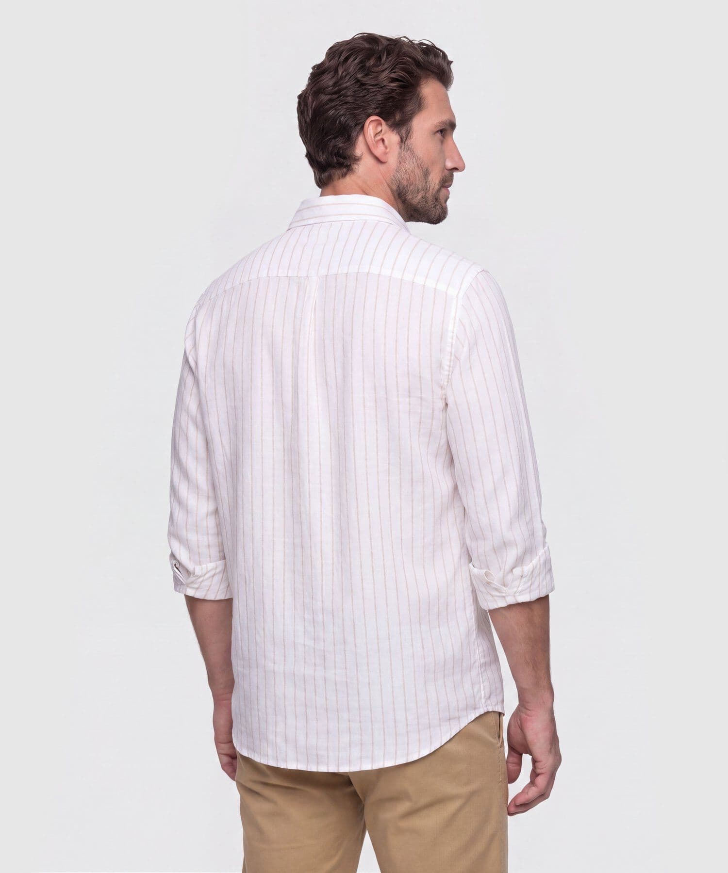 Camisa Litoral de Viaje blanco para hombre, vista 4