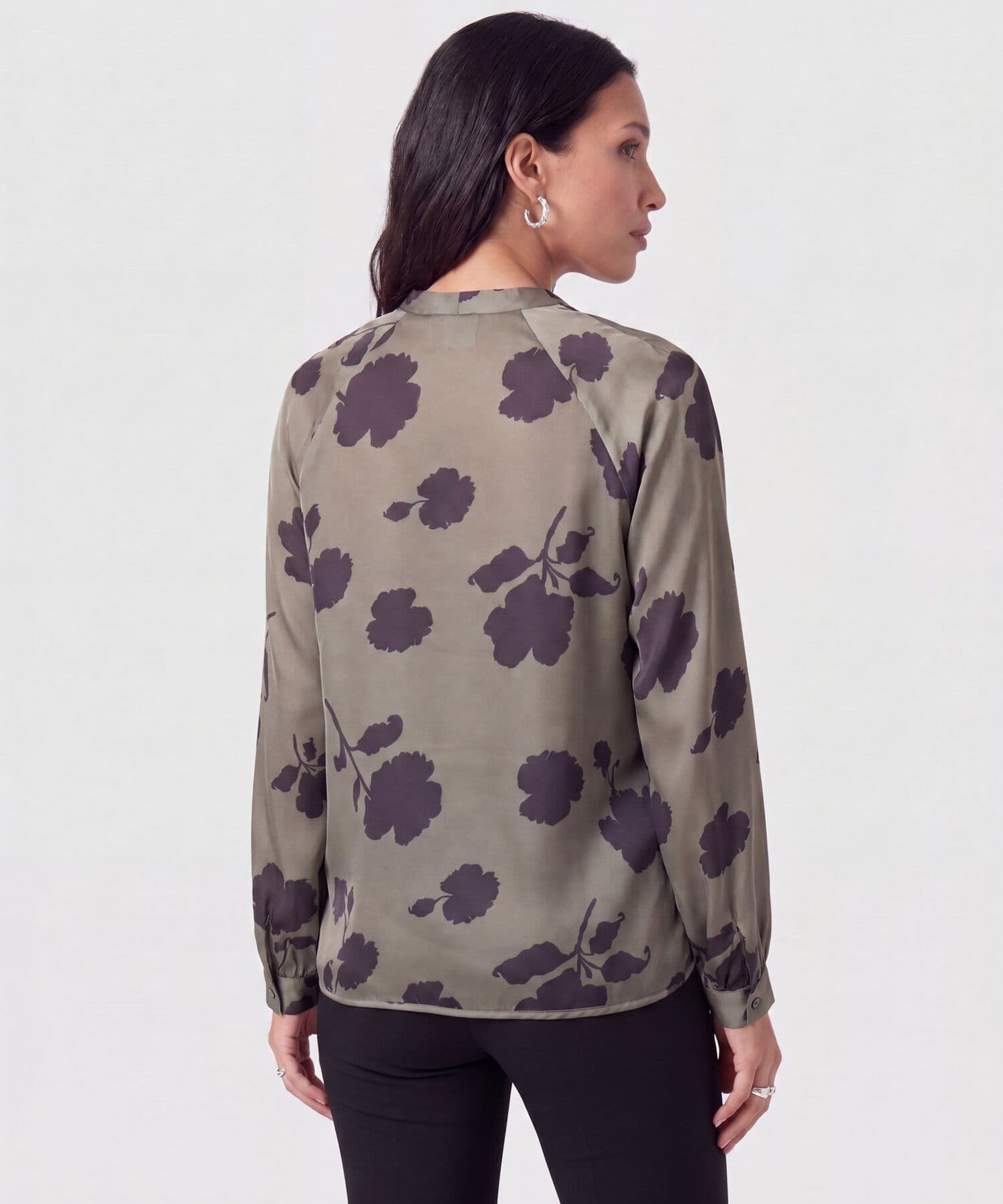 Blusa Julieta de Día verde oliva para mujer, vista 4