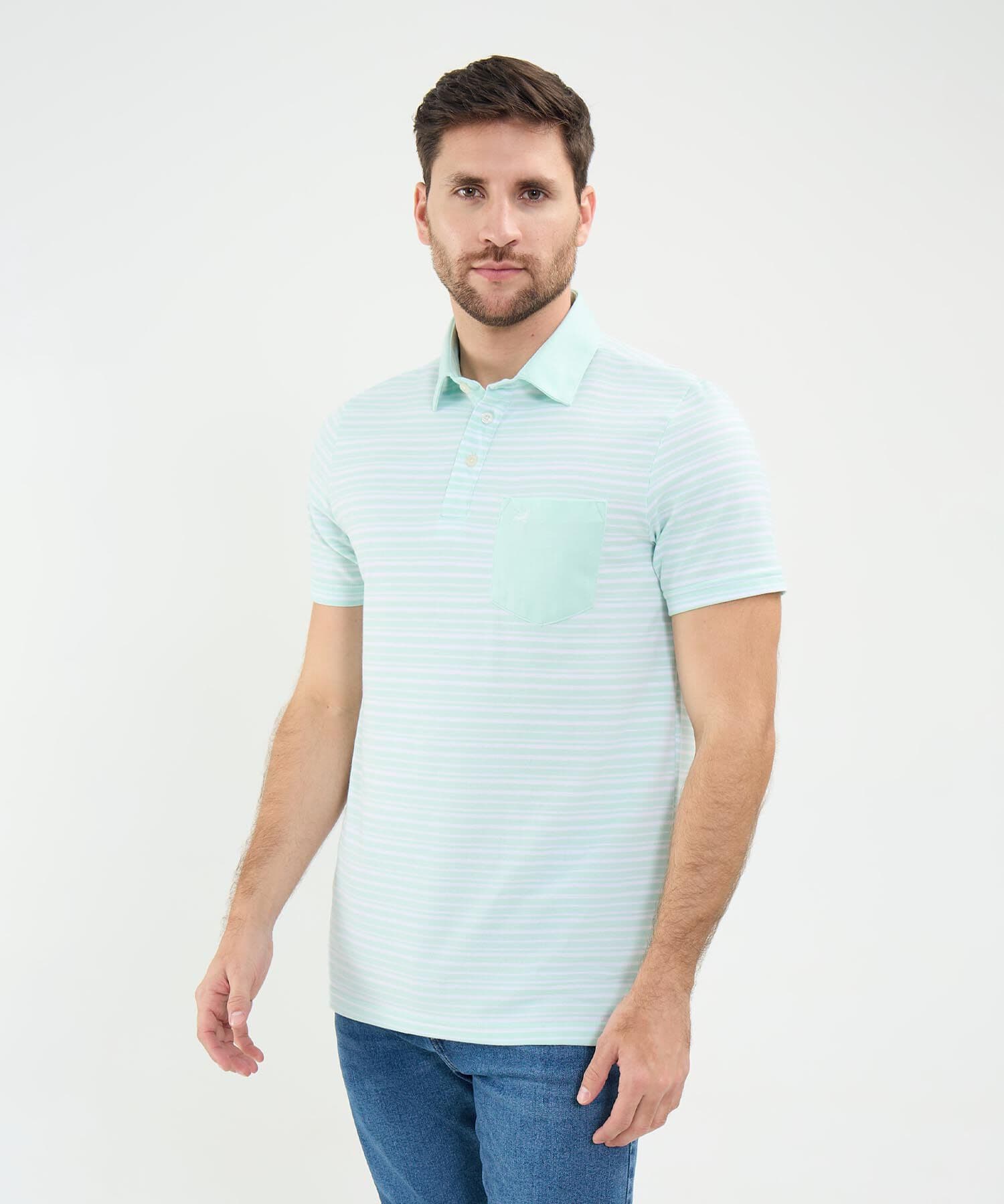 Polo Salina Sastre verde oliva para hombre, vista principal
