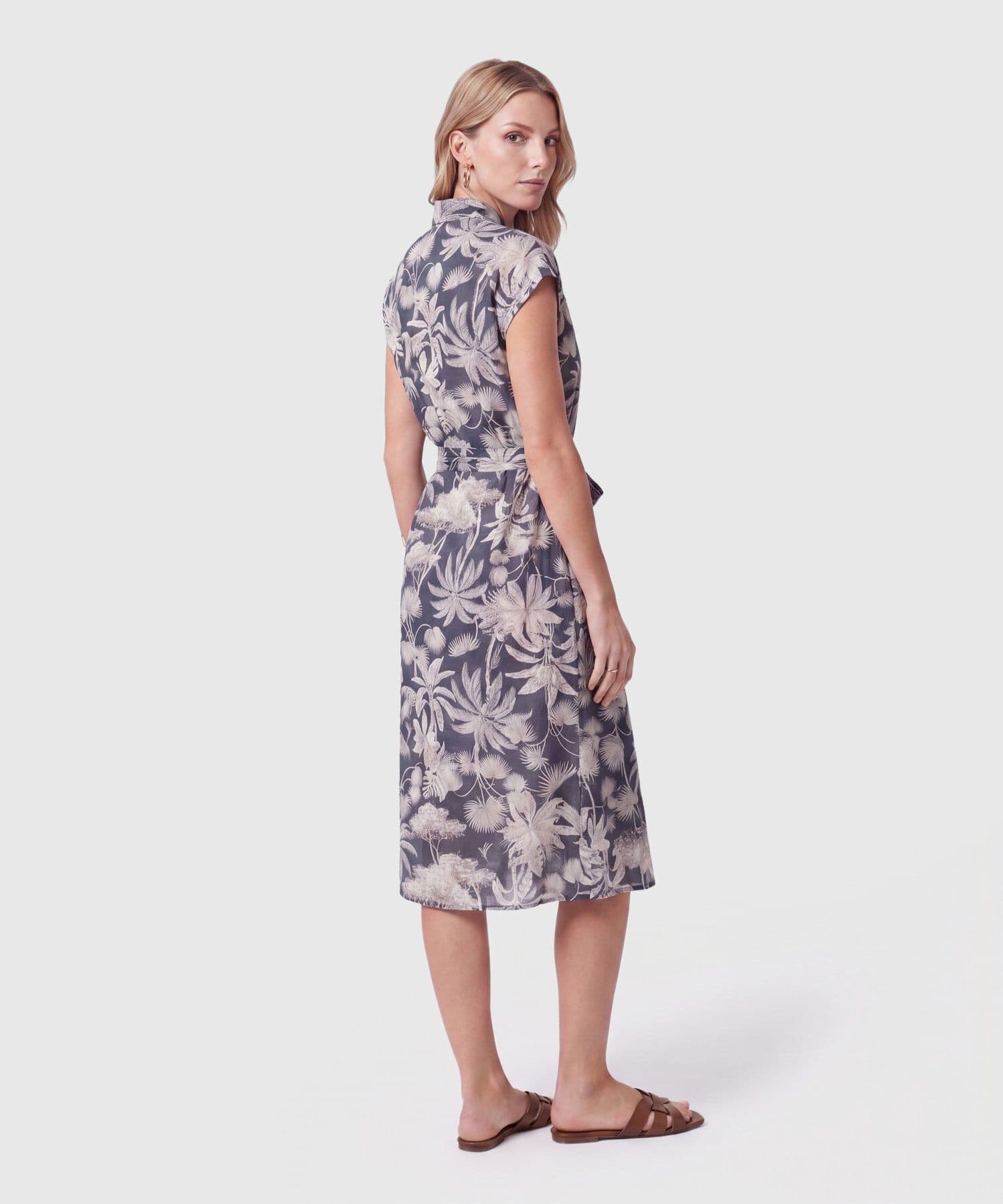 Vestido Carmín Sastre azul marino para mujer, vista 4
