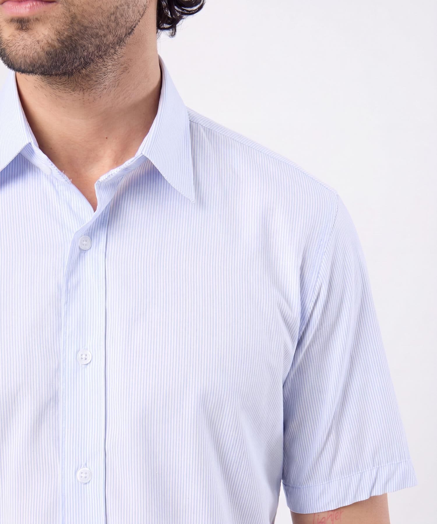 Camisa Oliva Natural azul marino para hombre, vista 3