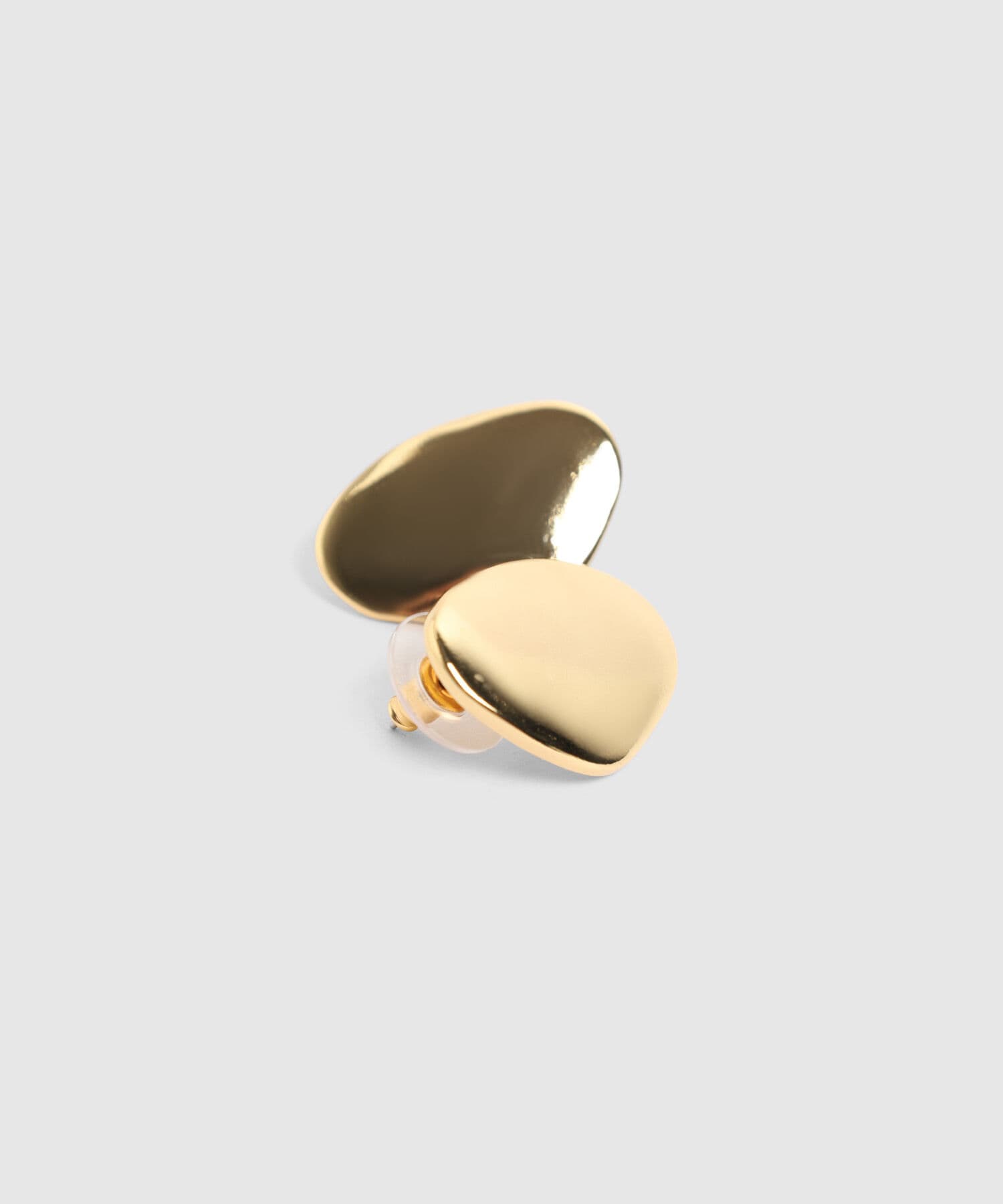 Aretes Río de Noche dorado para mujer, vista 2