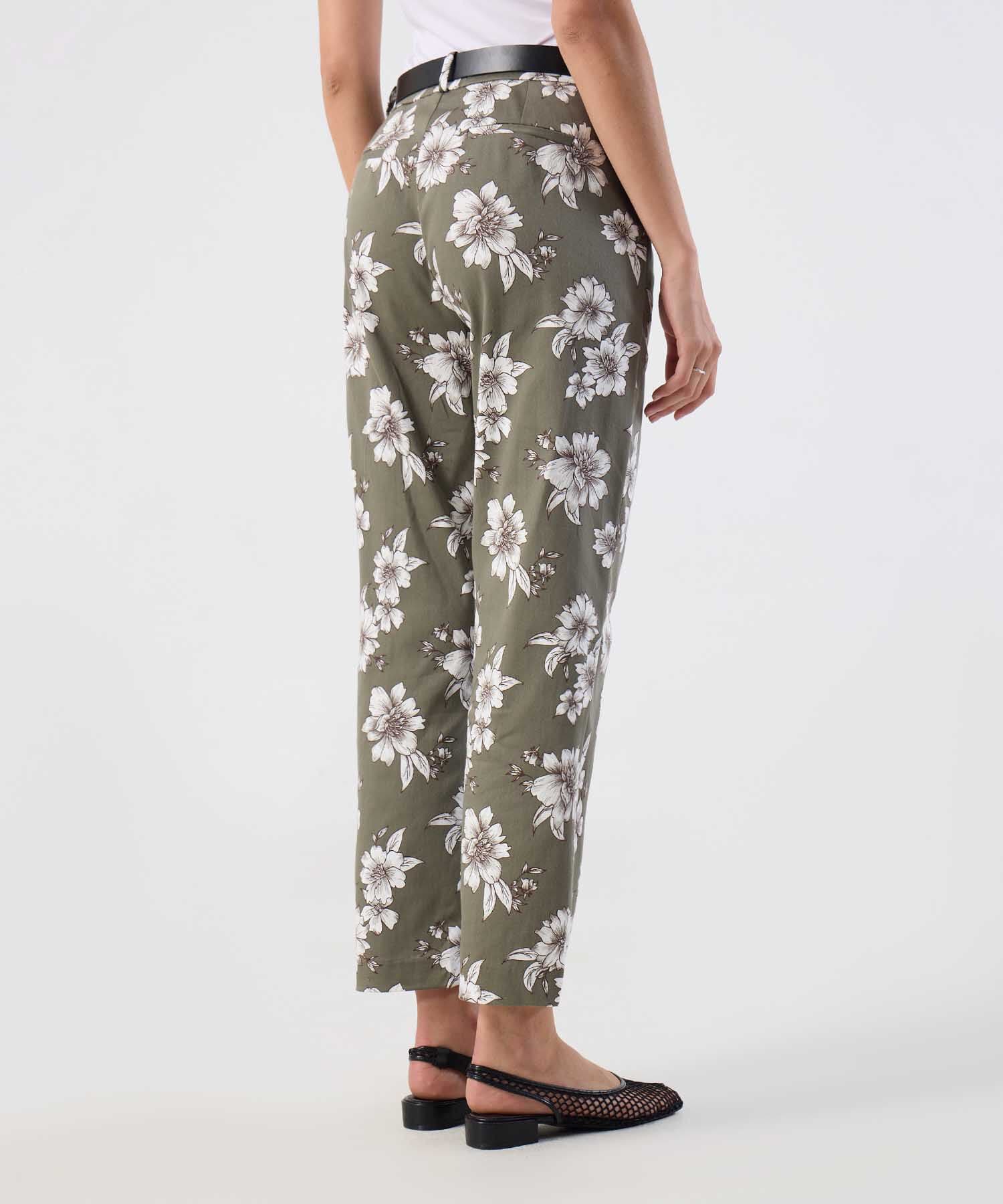 Pantalón Brisa Texturizado verde oliva para mujer, vista 4