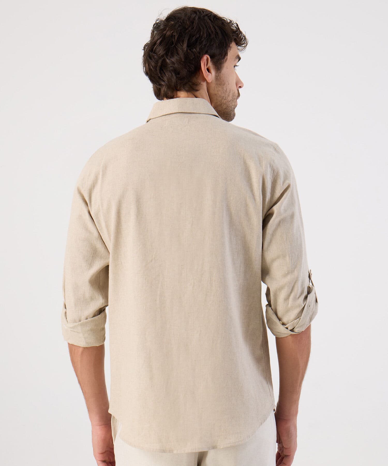 Camisa Río Esencial arena para hombre, vista 4