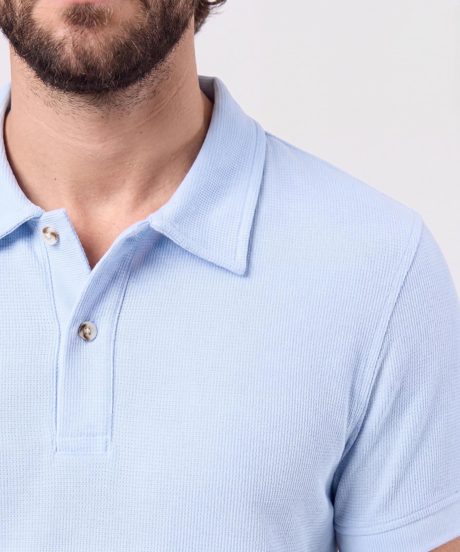 Polo Oliva Esencial azul marino para hombre, vista 3