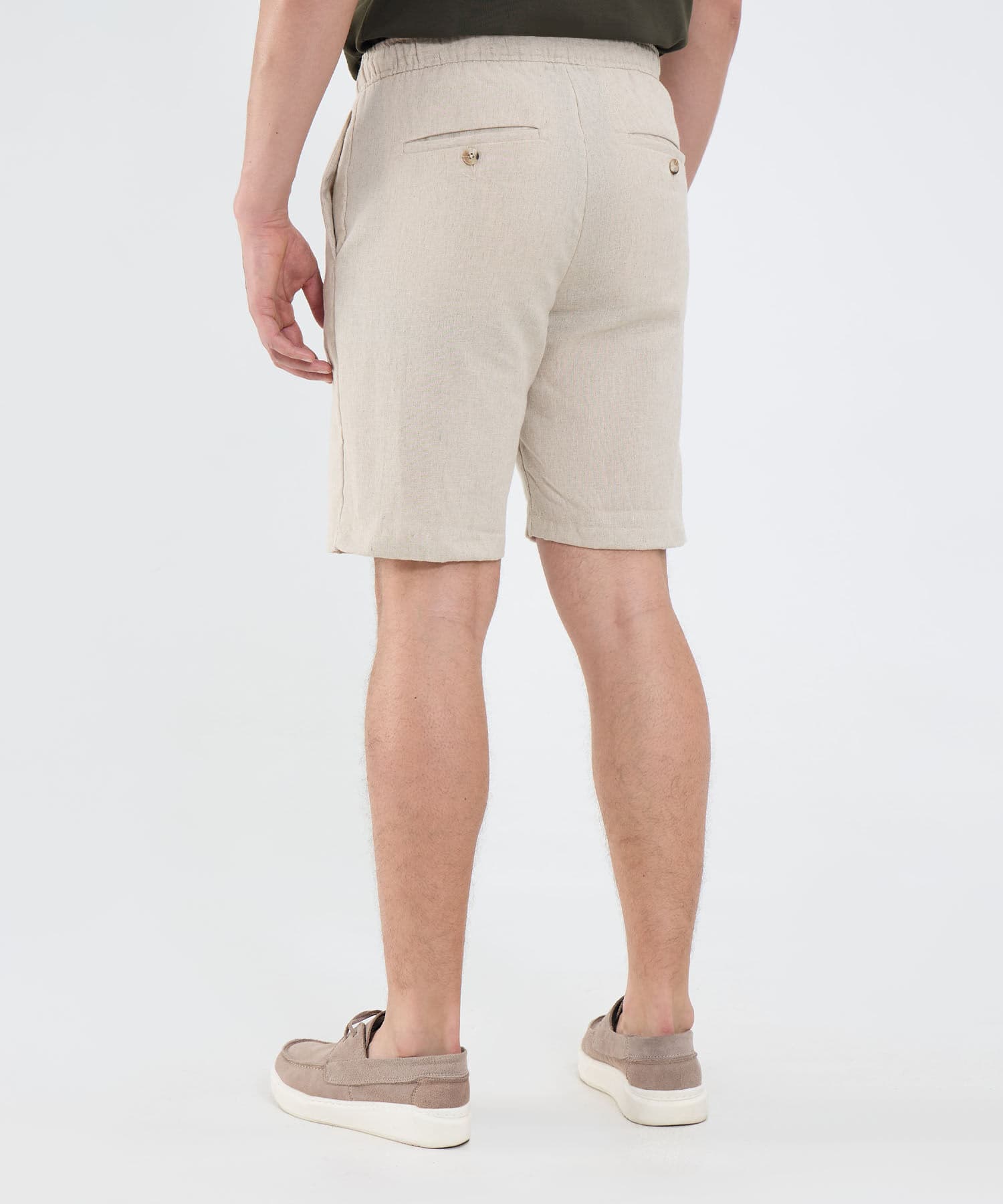 Bermuda Isadora Relajado café para hombre, vista 3