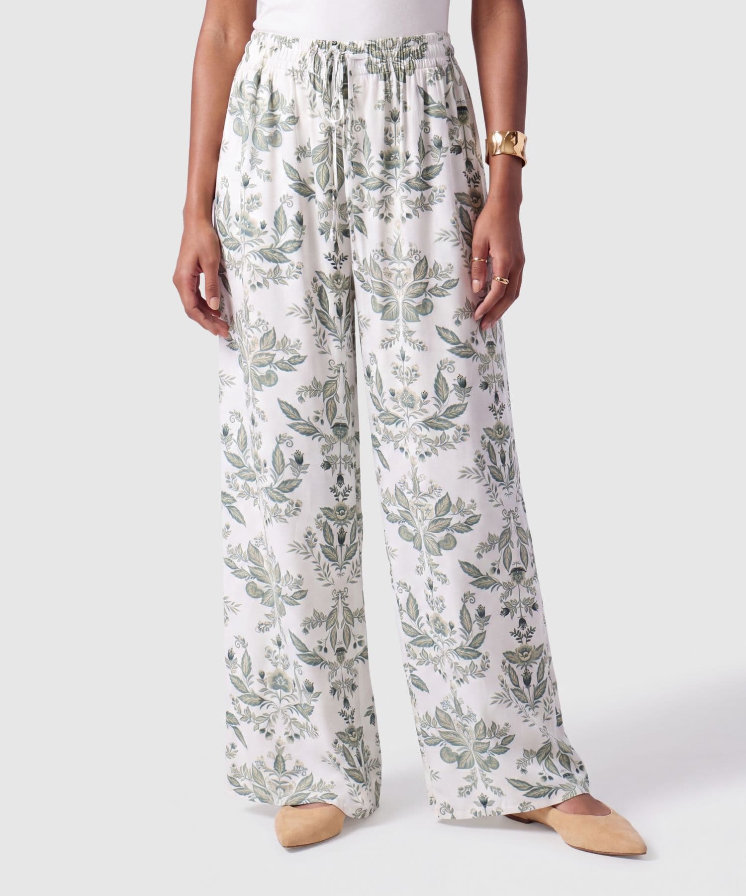 Pantalón Orquídea Suave verde oliva para mujer, vista principal