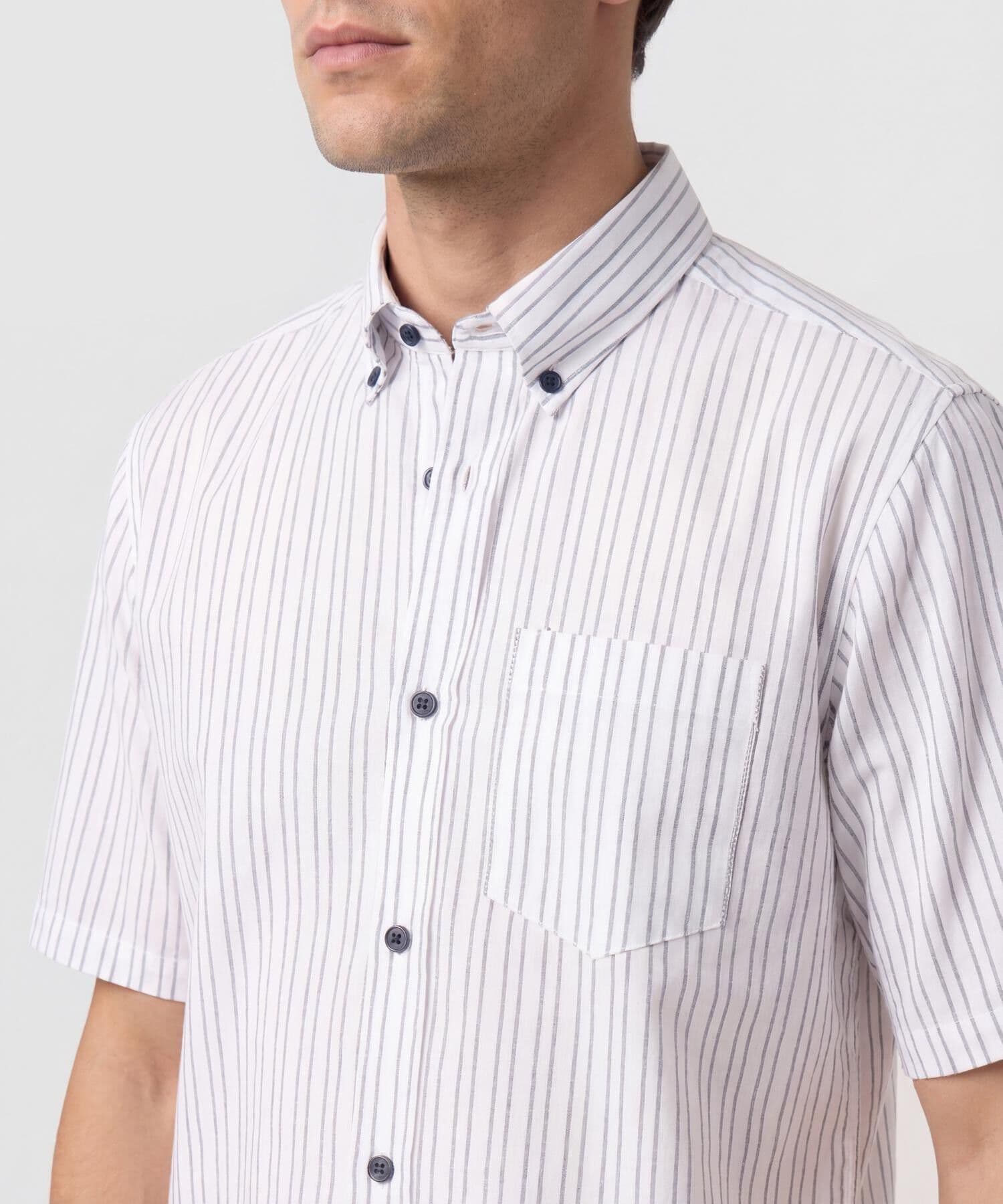 Camisa Niebla Suave azul marino para hombre, vista 4