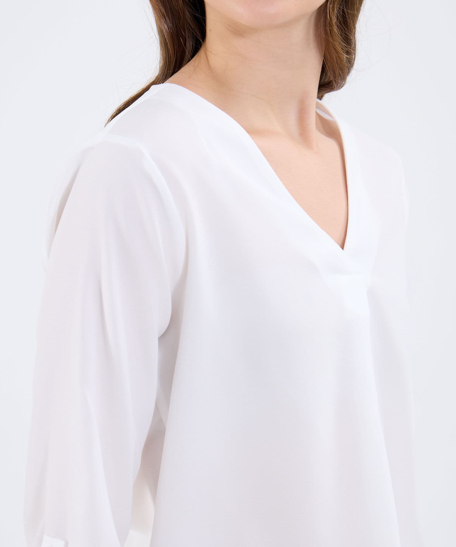 Blusa Marfil Urbano blanco para mujer, vista 3