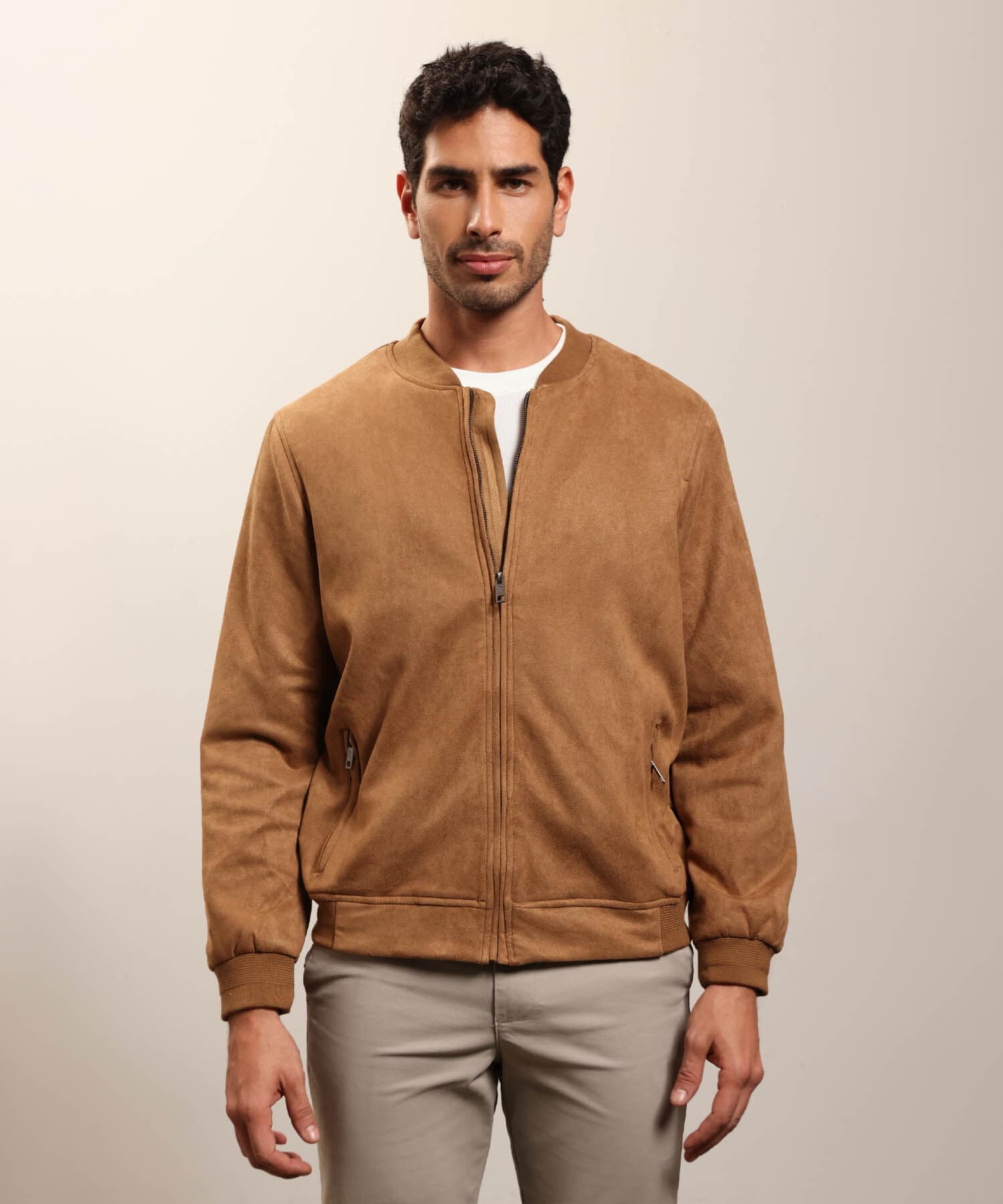 Chaqueta Flora Contemporáneo café para hombre, vista principal