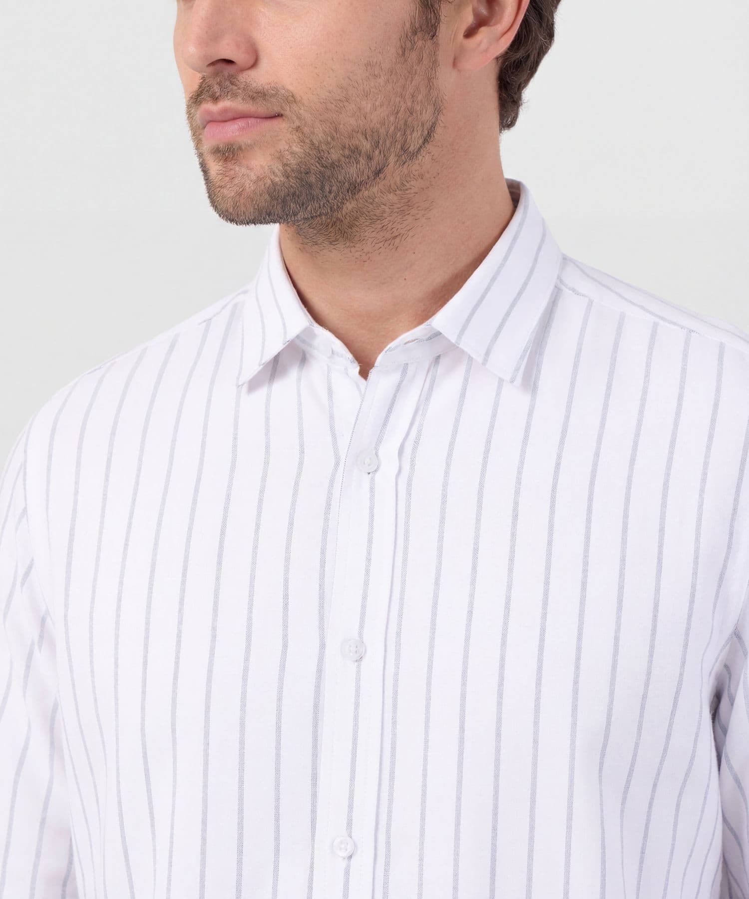 Camisa Cedro de Ciudad blanco para hombre, vista 3