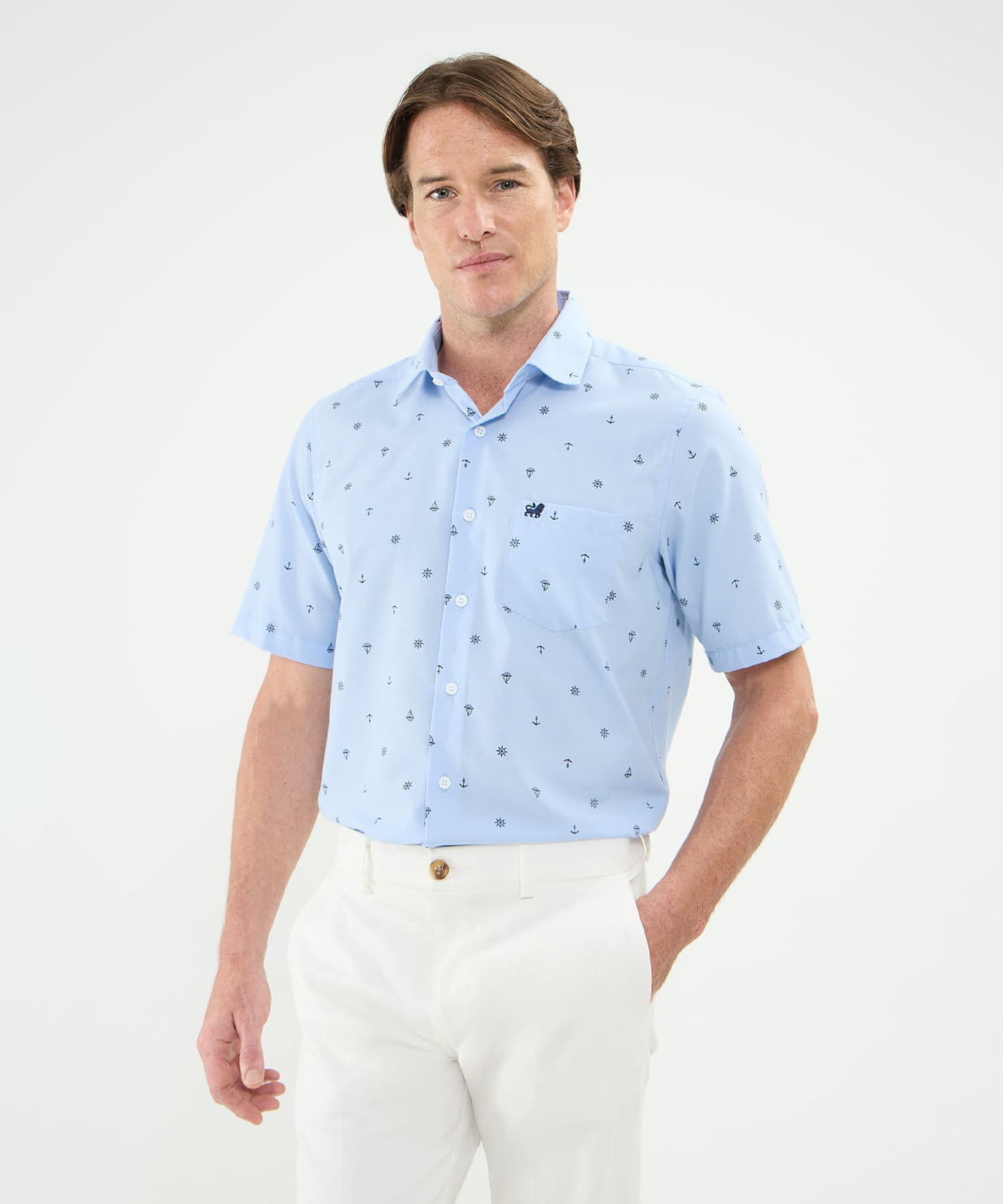 Camisa Siena Ligero azul marino para hombre, vista principal