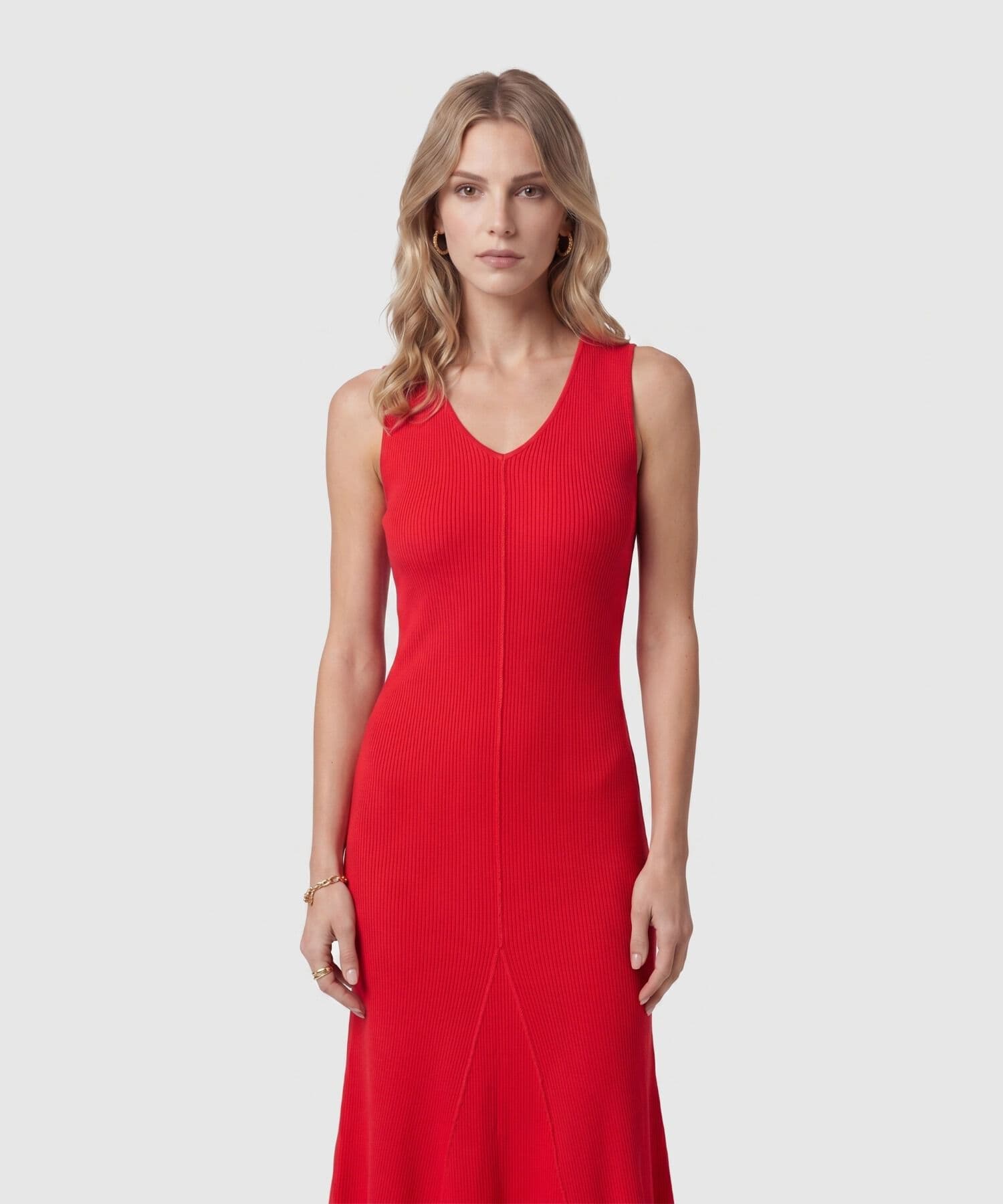 Vestido Julieta de Viaje rojo granada para mujer, vista 2