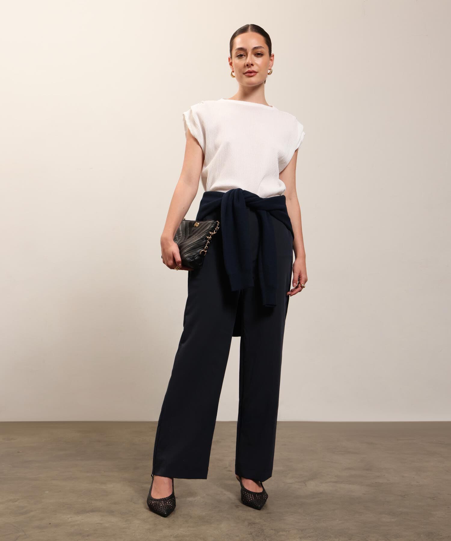 Camiseta Granada Fluido blanco para mujer, vista 2