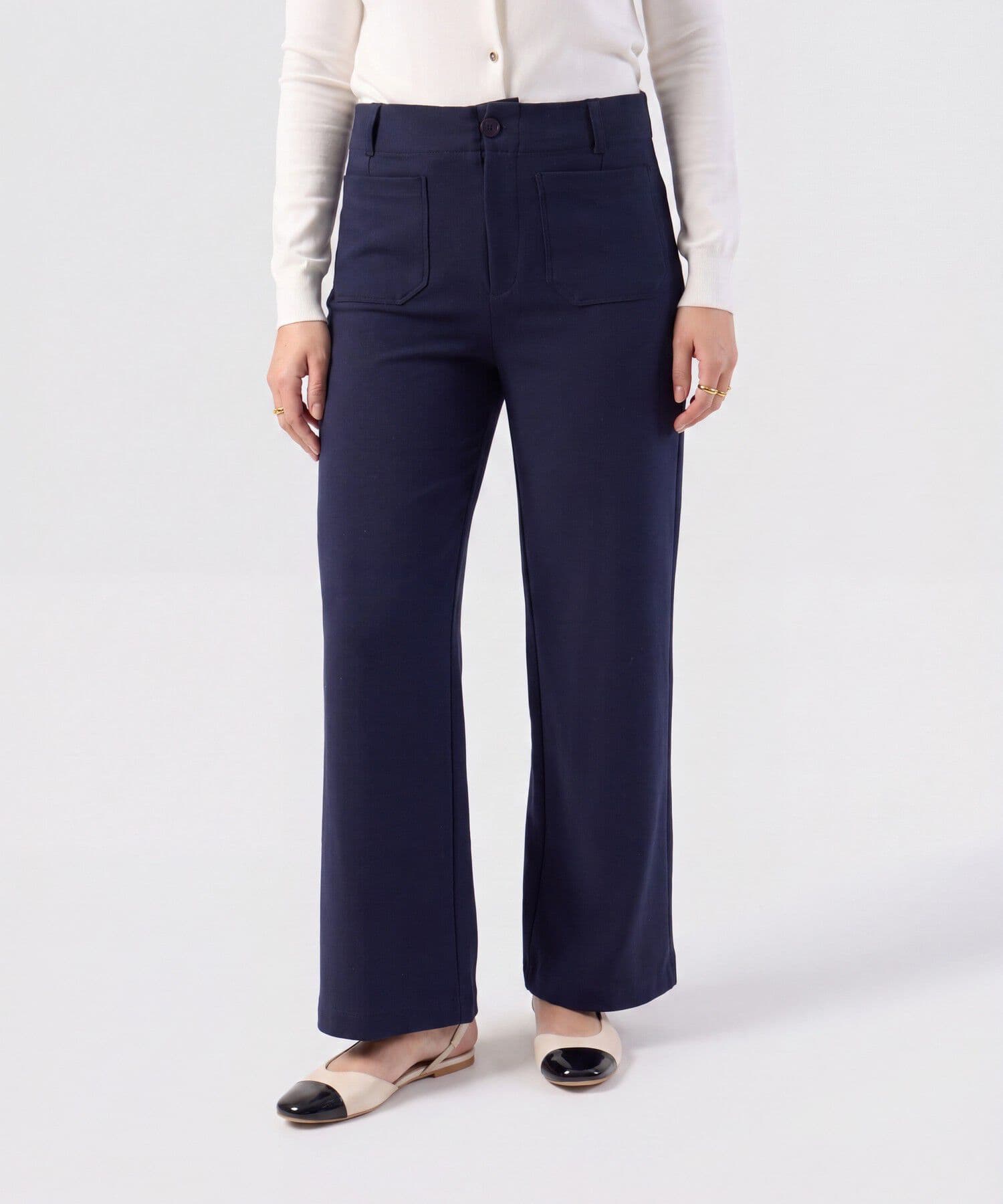 Pantalón Siena Contemporáneo azul marino para mujer, vista principal