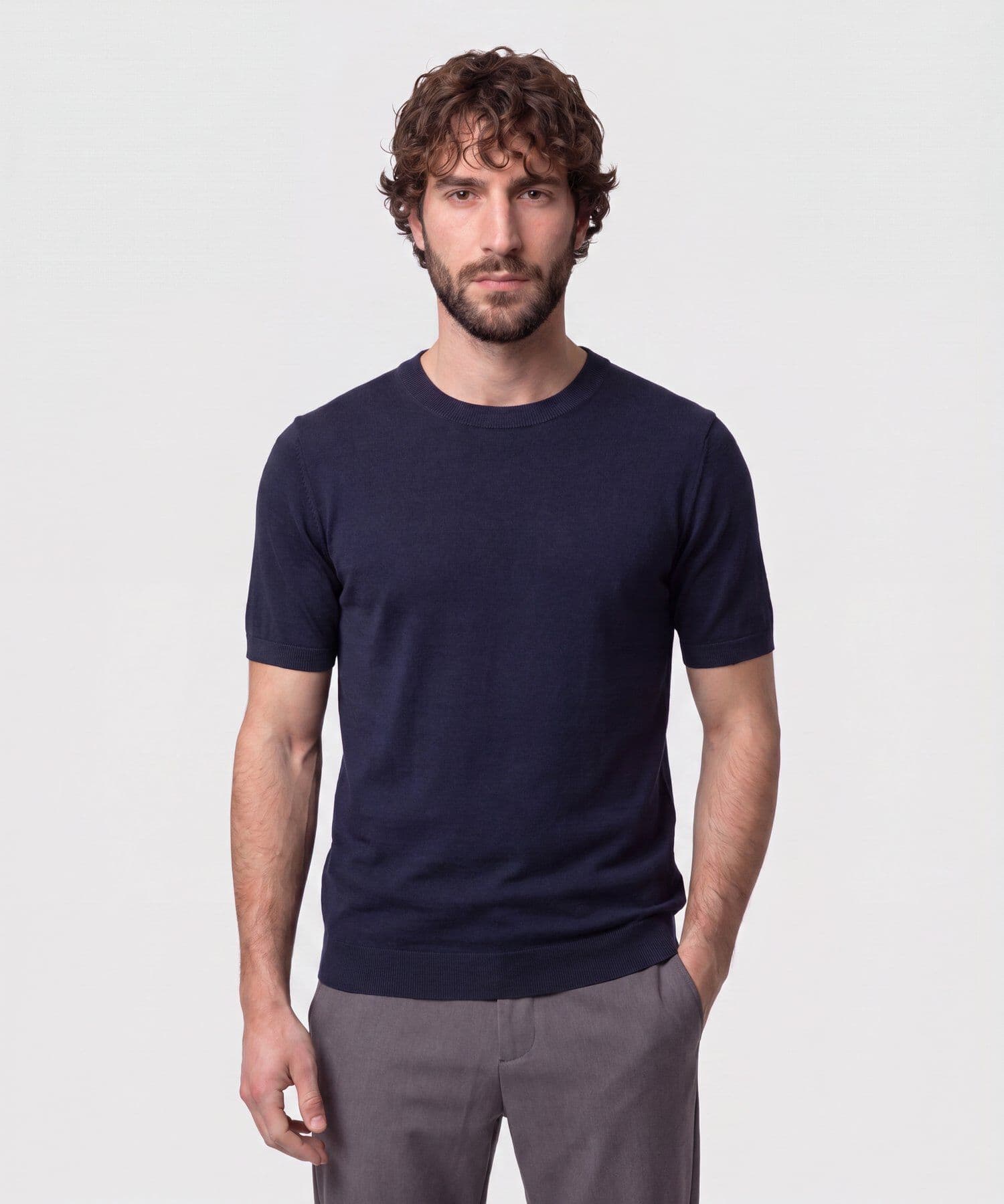 Camiseta Valentina de Día azul marino para hombre, vista principal