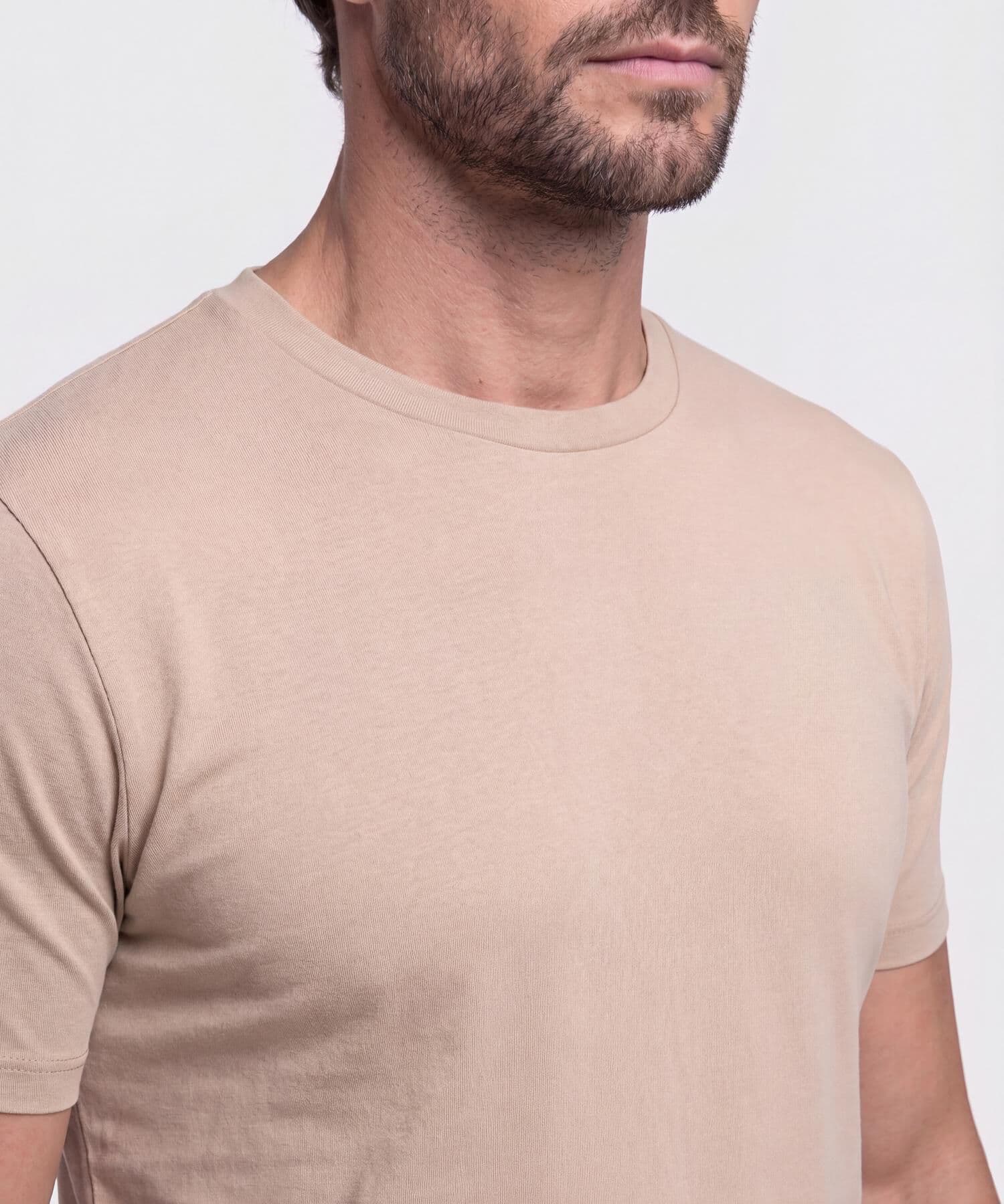 Camiseta Lumbre Ligero café para hombre, vista 3