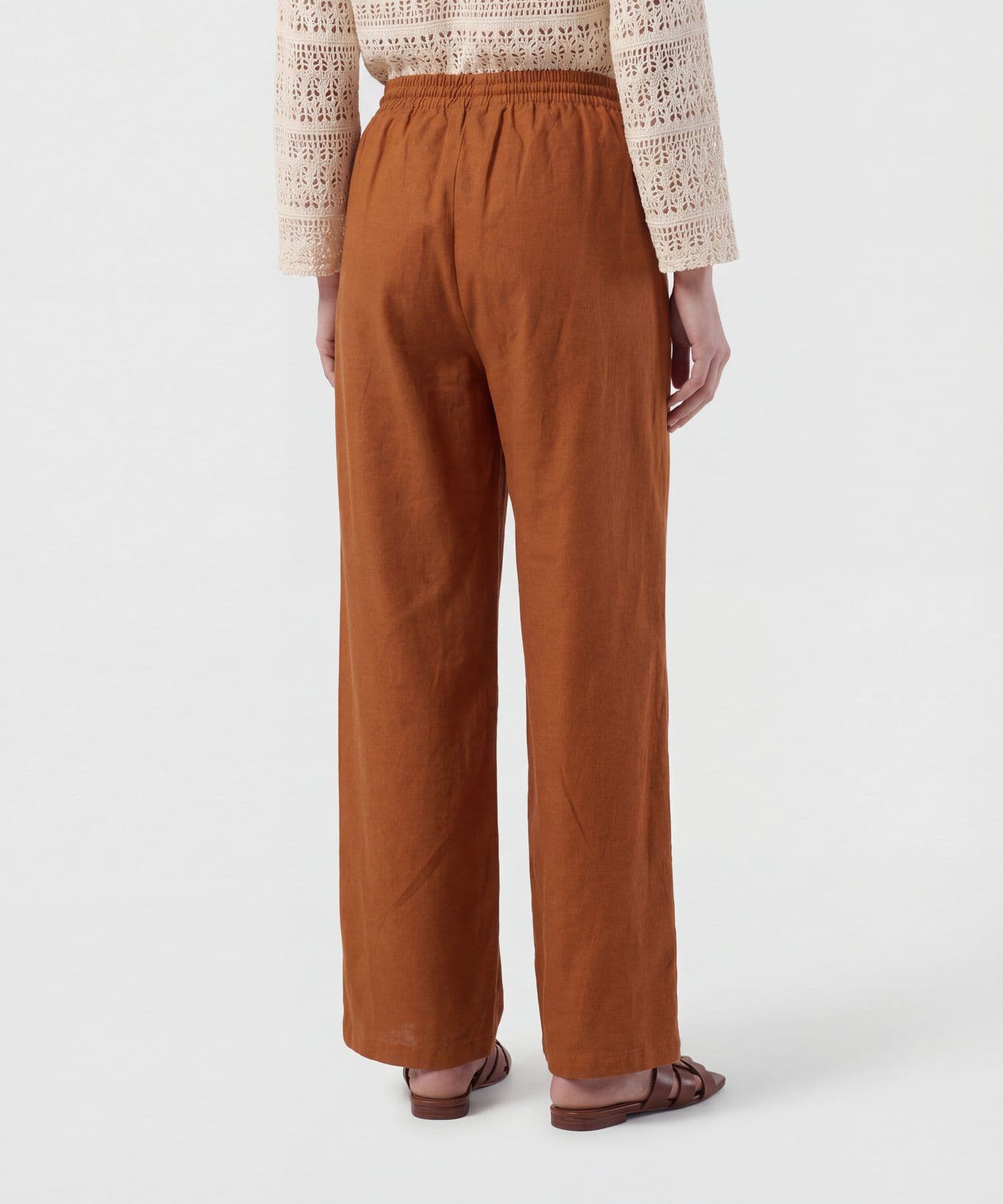 Pantalón Azahar Minimalista naranja para mujer, vista 4