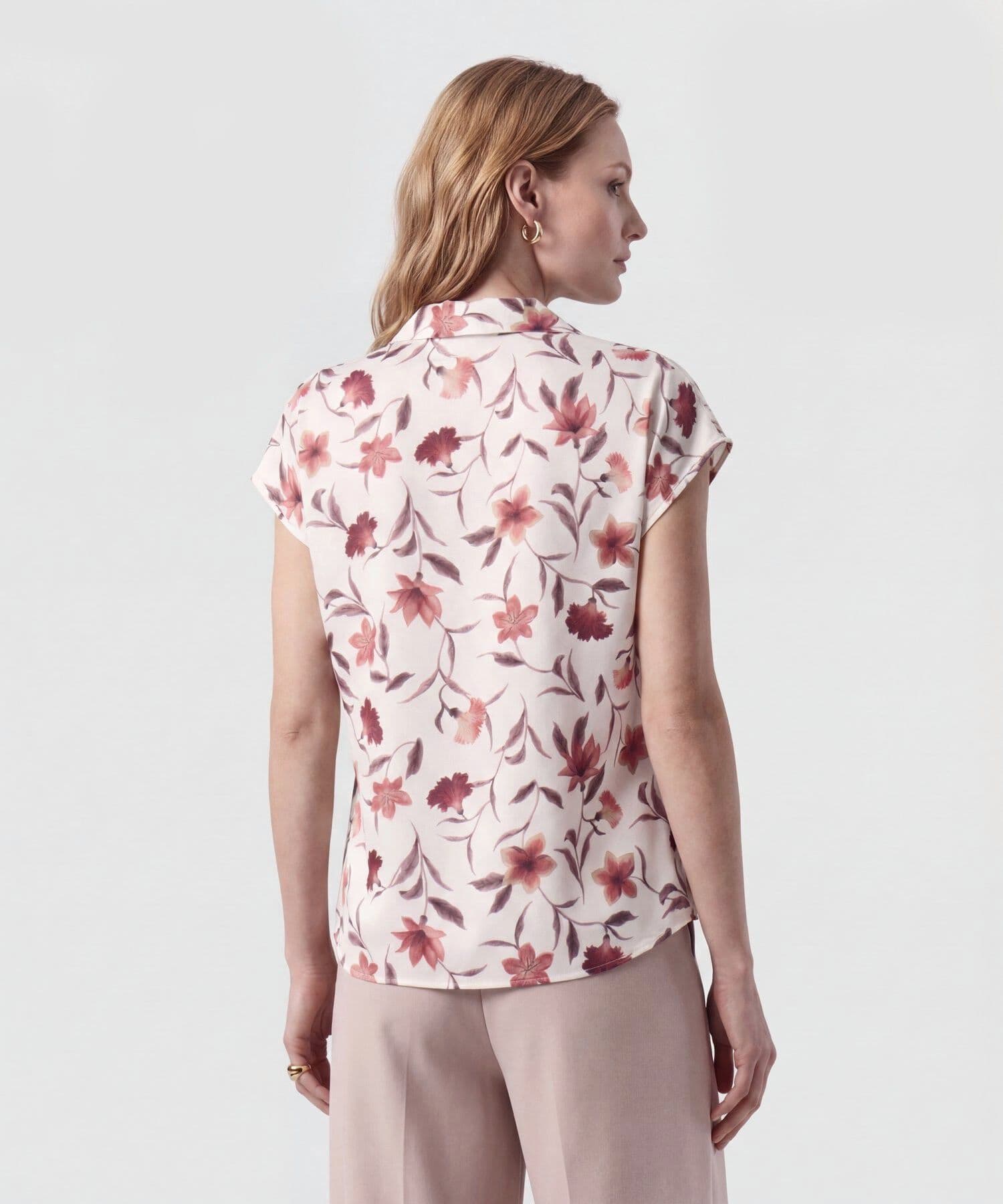 Blusa Lumbre Edición Lino blanco para mujer, vista 4