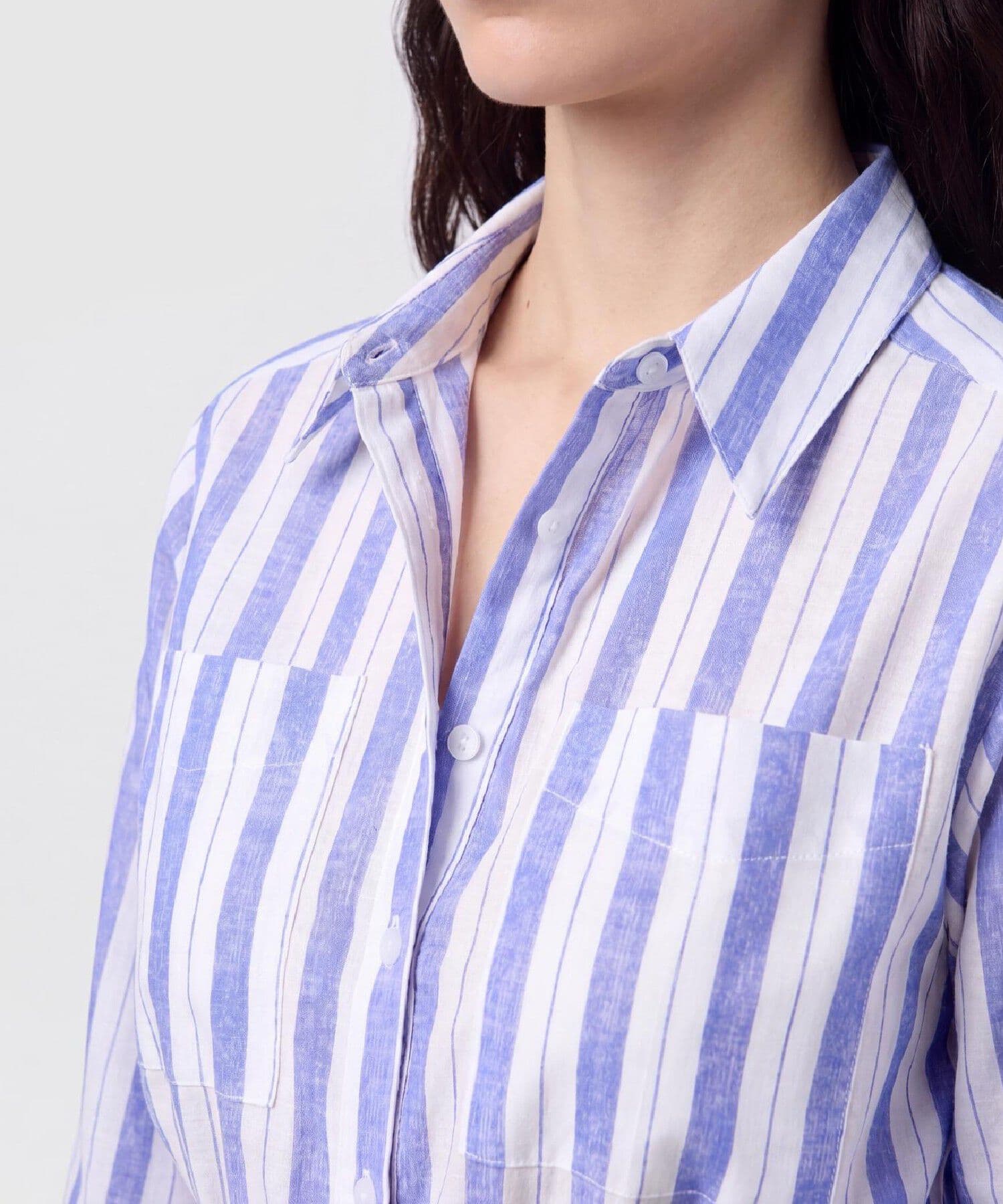 Vestido Niebla Texturizado azul marino para mujer, vista 2