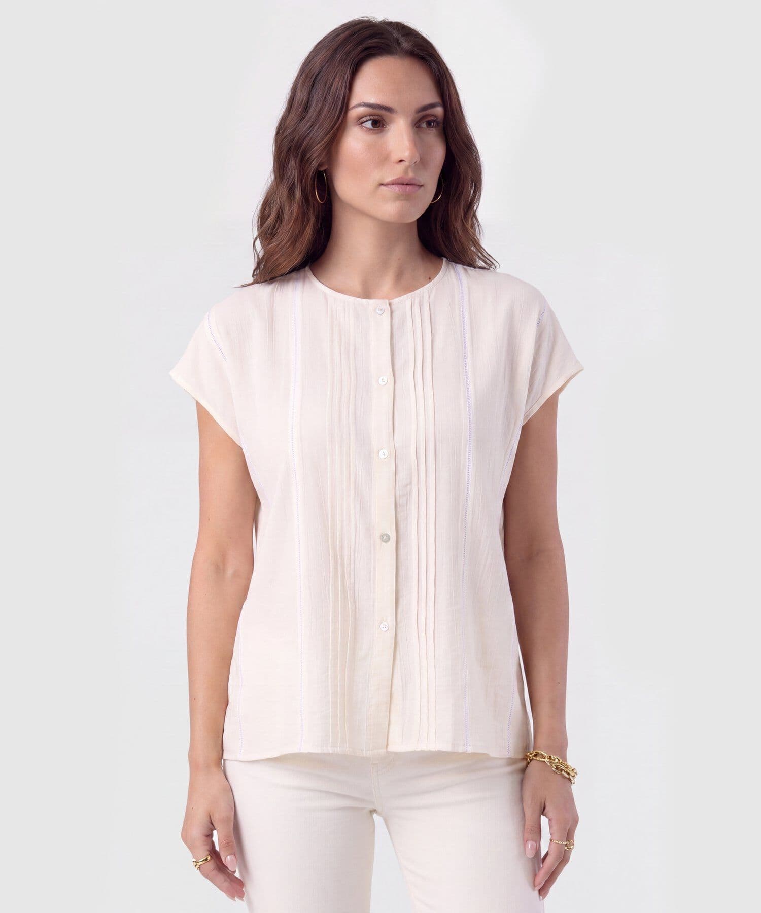 Blusa Amalia de Día camel para mujer, vista principal