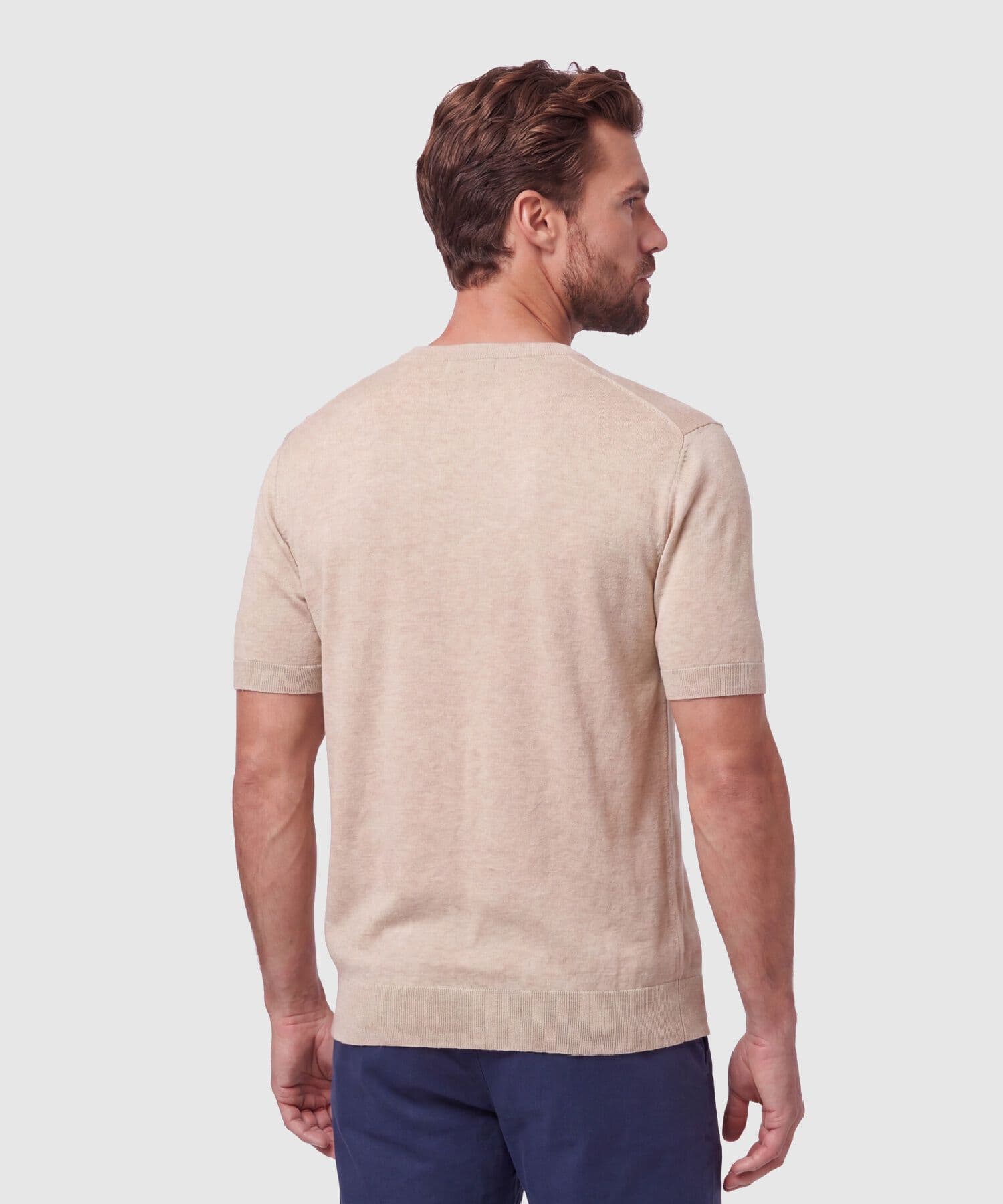 Camiseta Siena Natural arena para hombre, vista 4