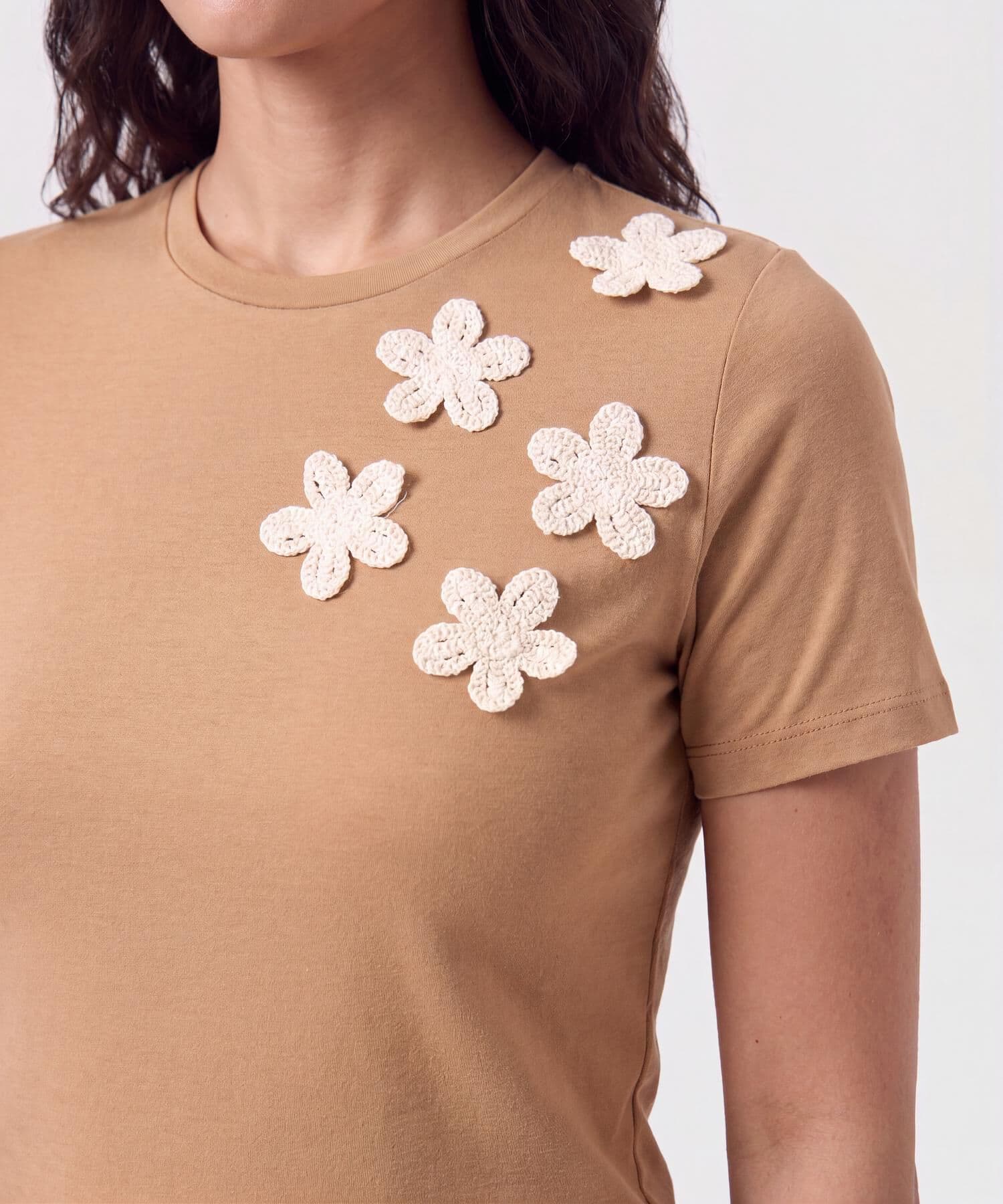 Camiseta Bahía Natural café para mujer, vista 3