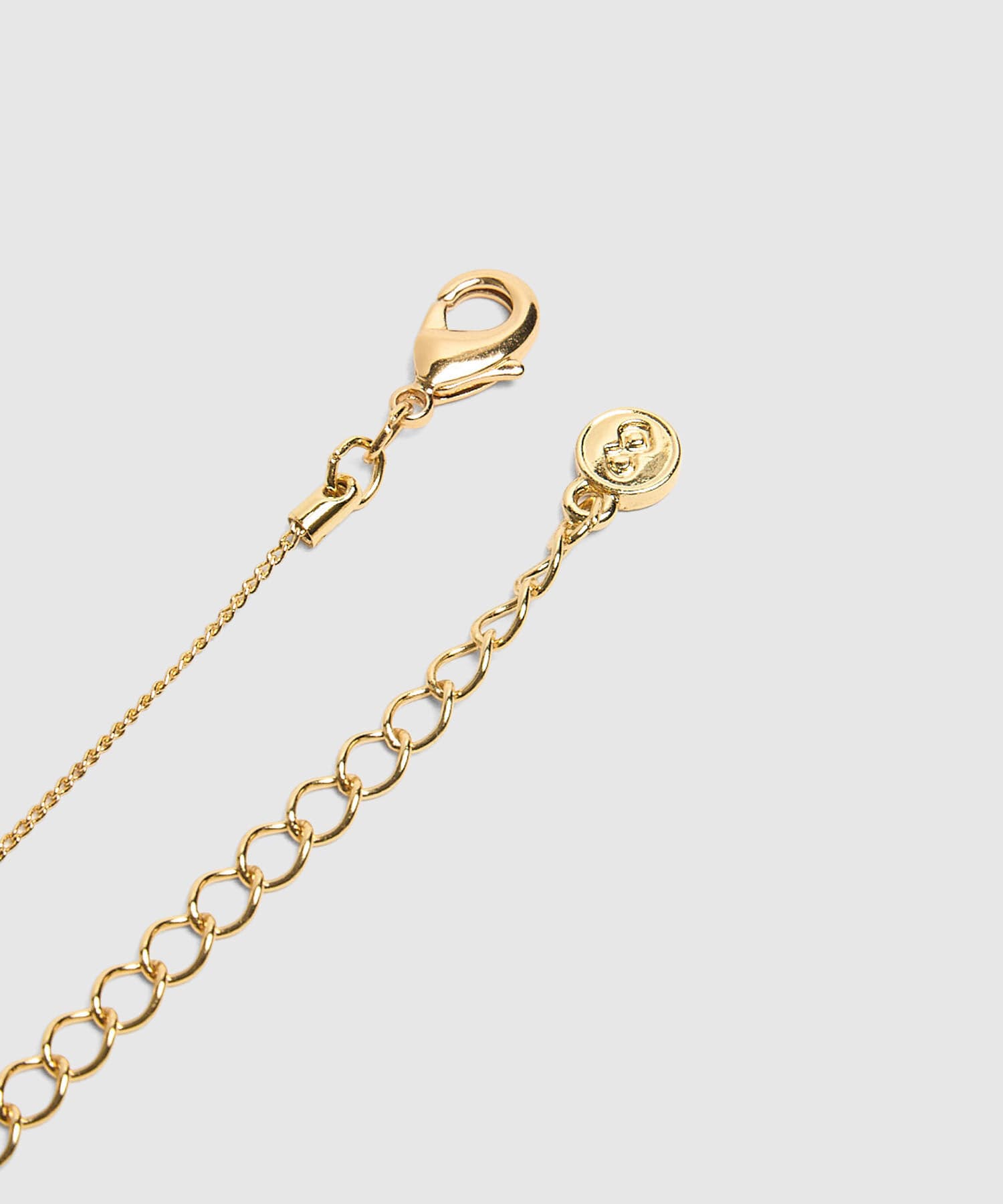 Aretes Río Natural dorado para mujer, vista 4