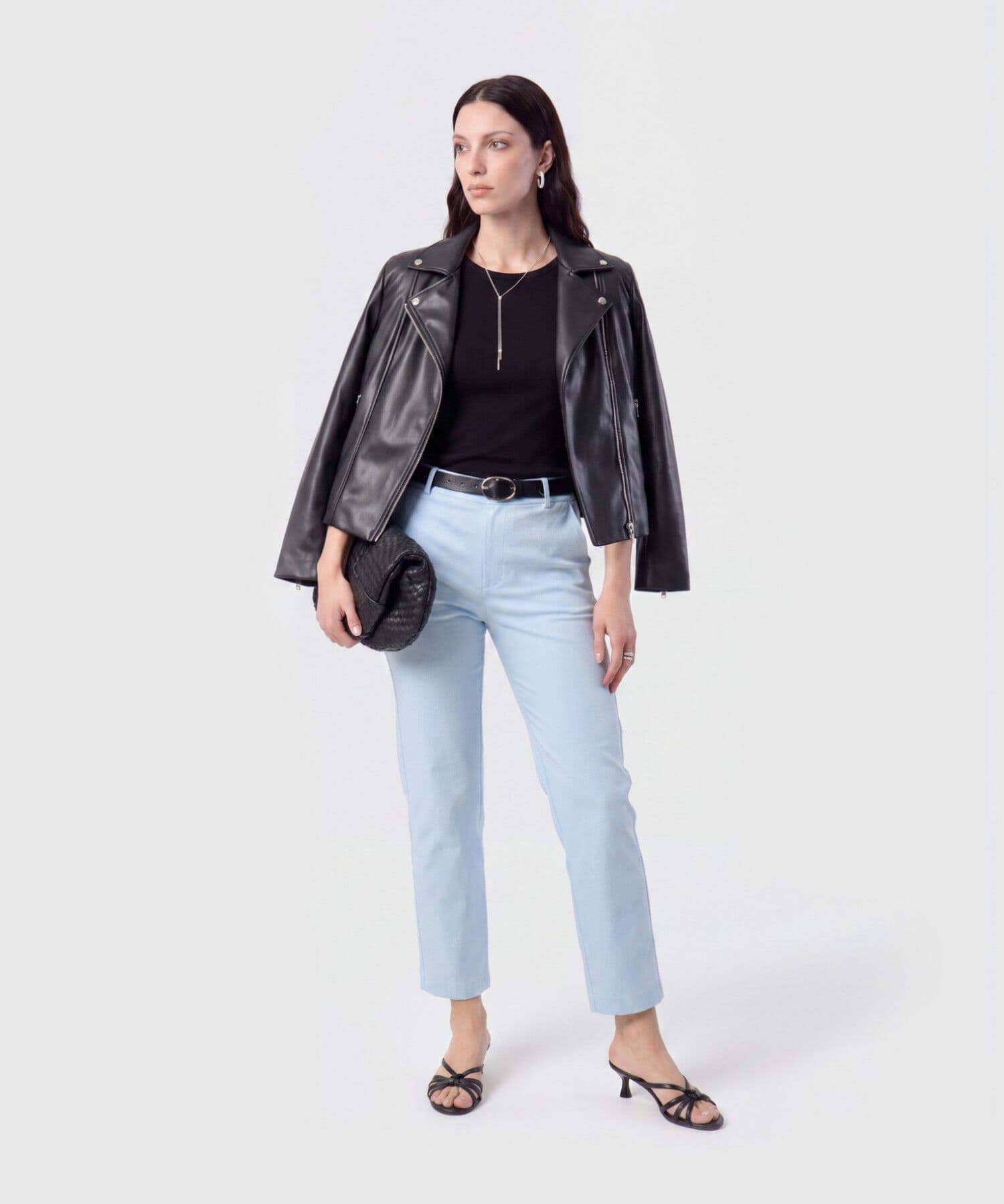 Pantalón Cedro Texturizado azul marino para mujer, vista 2